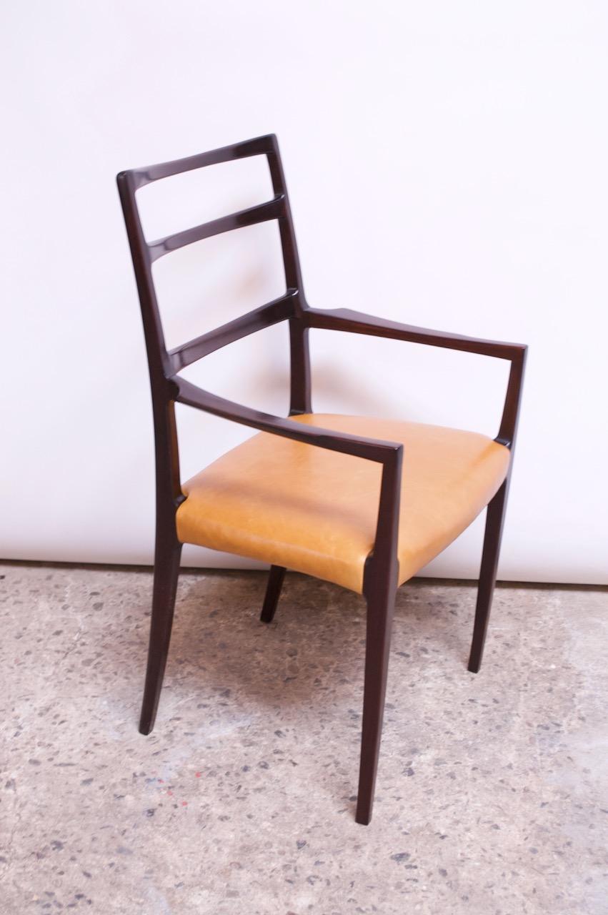 Set of Eight Danish Rosewood and Leather Dining Chairs by Sorø Stolefabrik 9