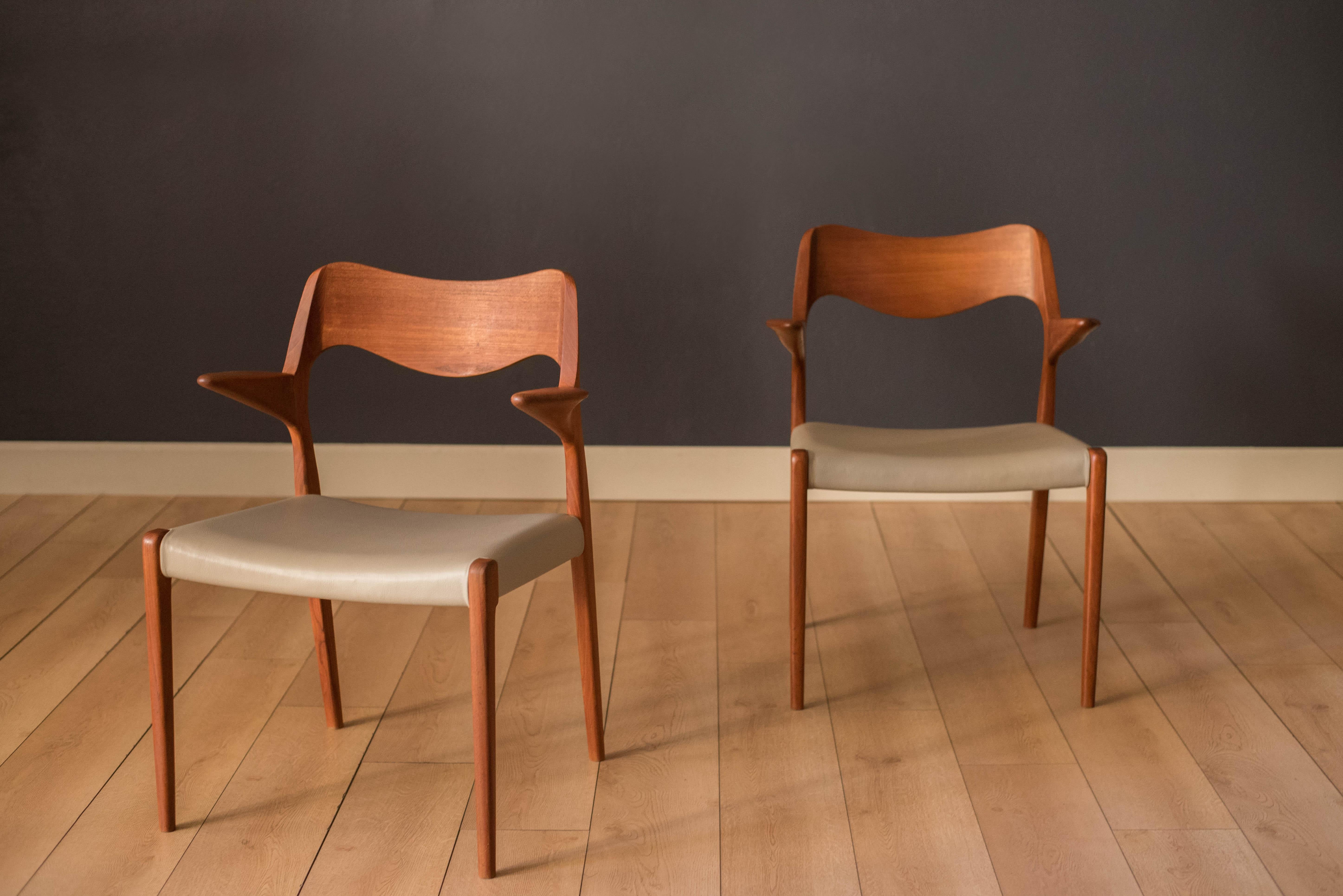 niels o moller dining chairs