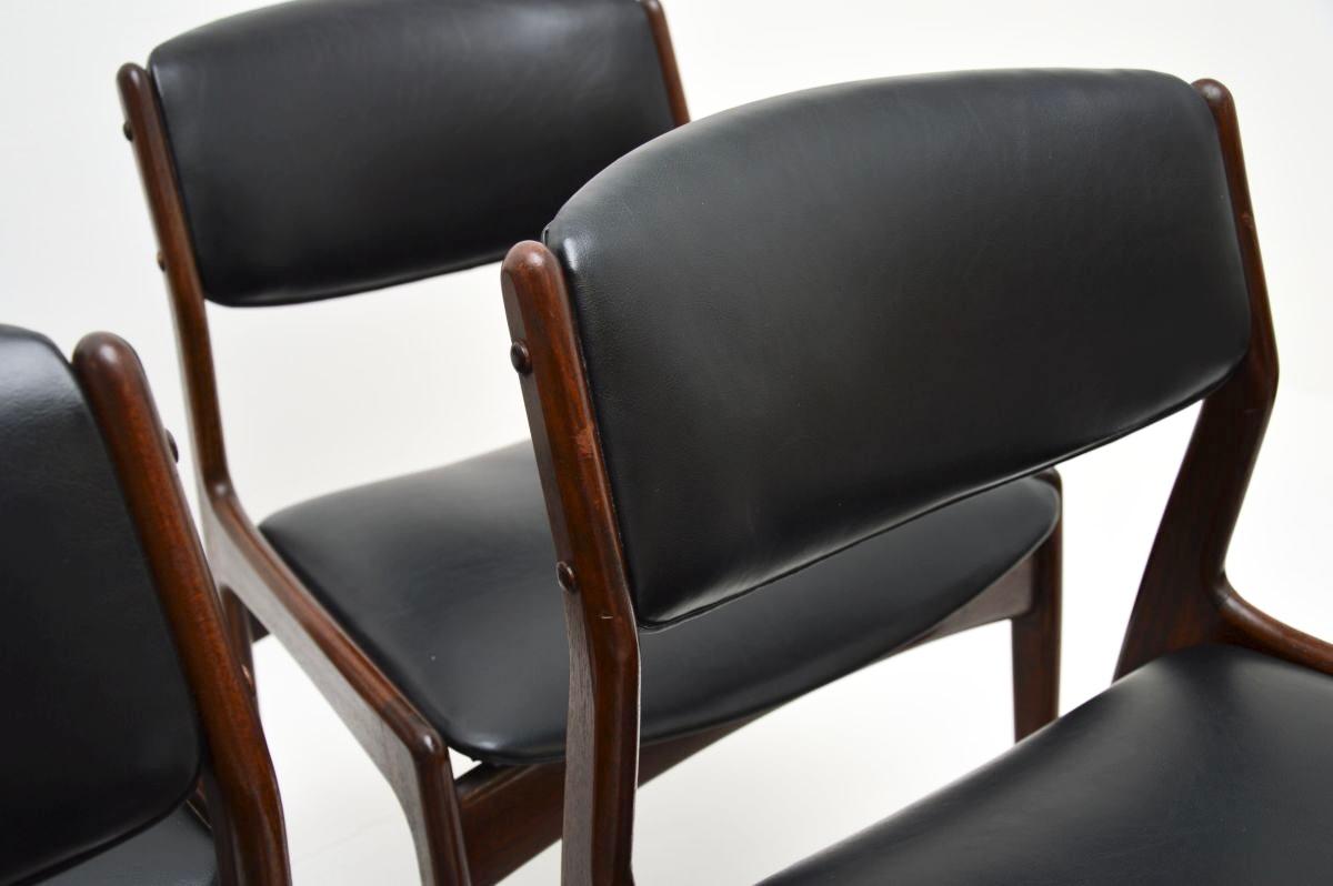 Wood Set of Eight Danish Vintage Dining Chairs For Sale