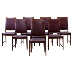 Conjunto de ocho sillas de comedor de palisandro "Darby" de Torbjørn Afdal, Noruega, años 60