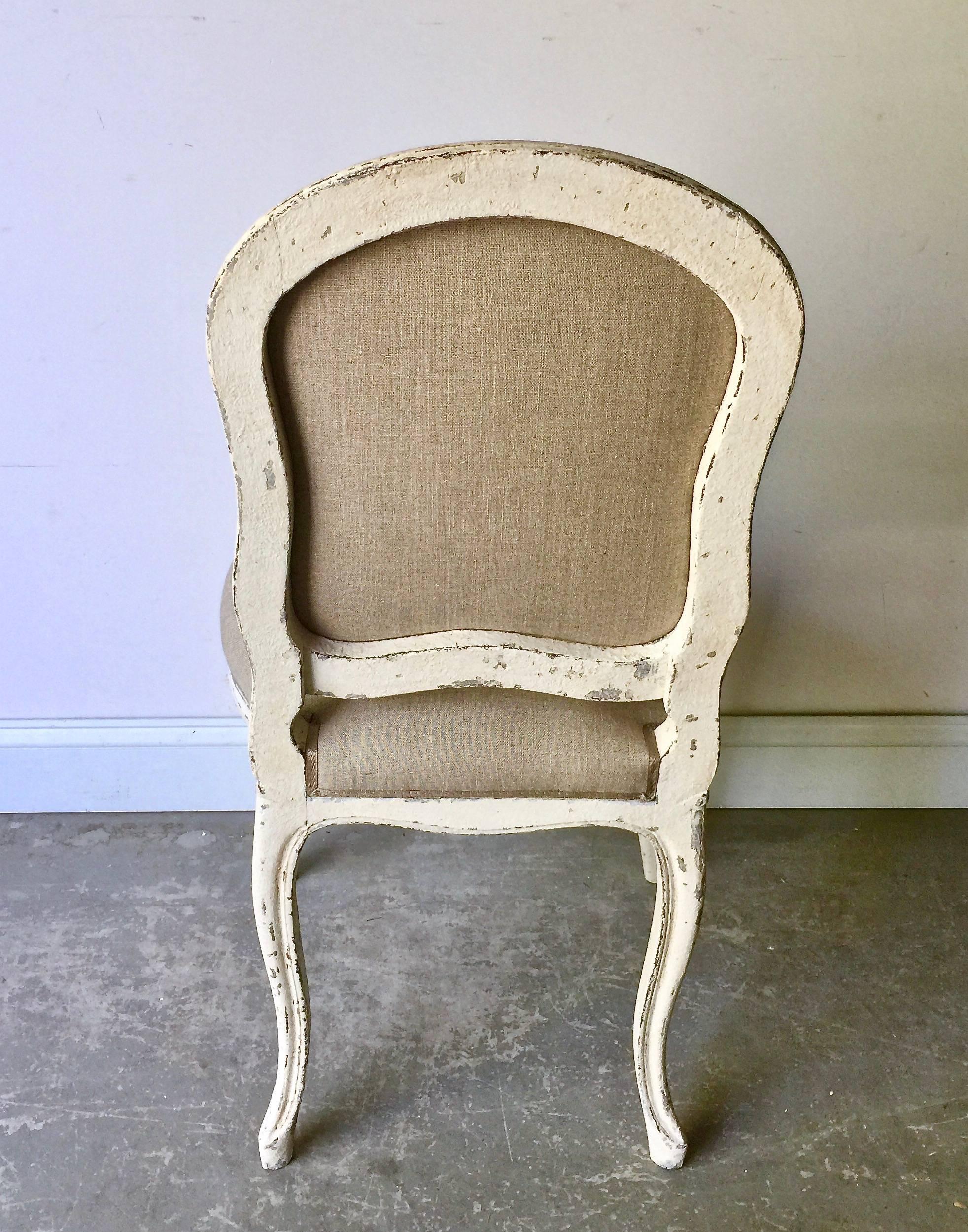 Set of Eight Decoratively Carved French Louis XV Style Chairs 3