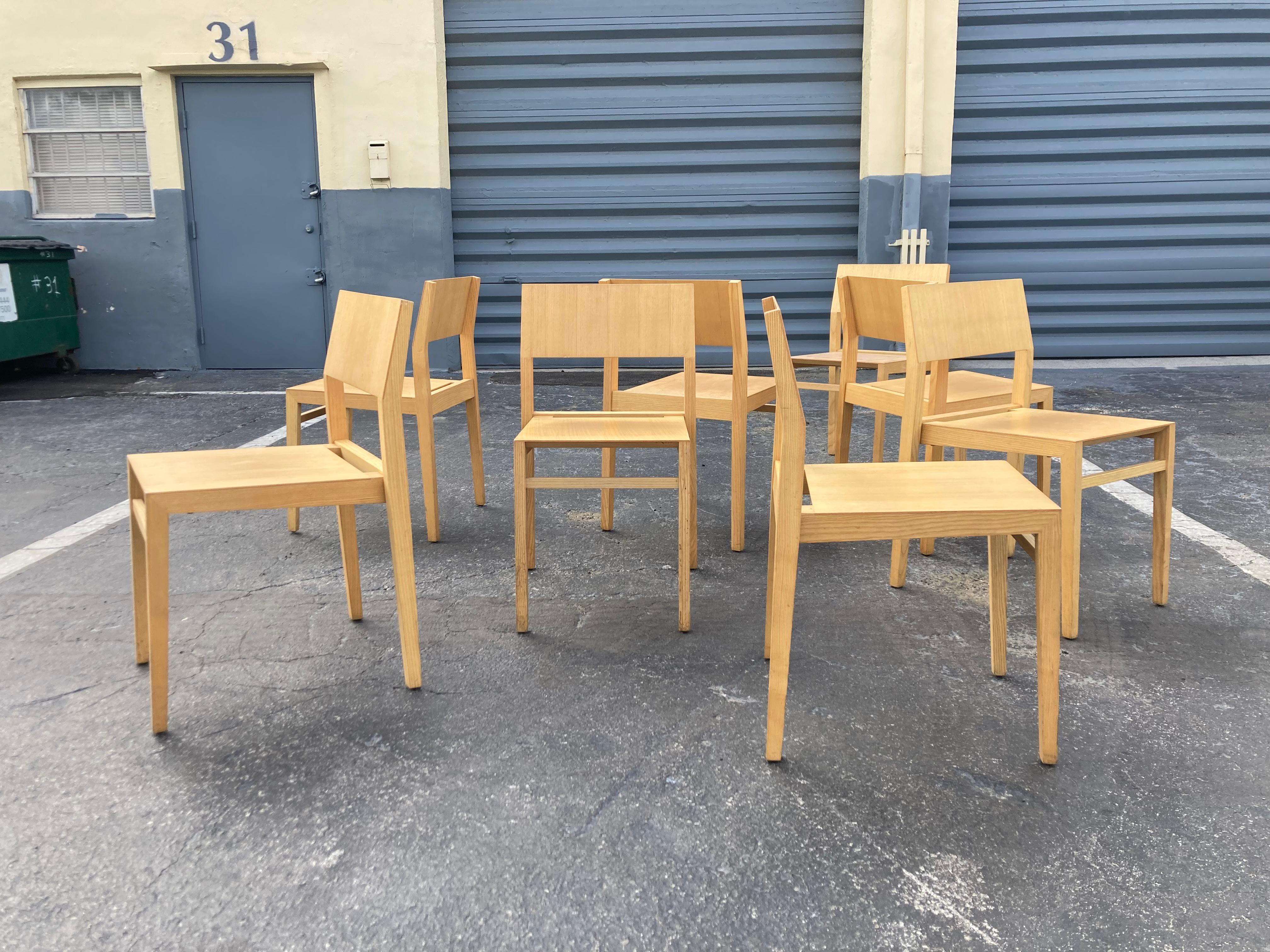 Ensemble de huit chaises designers en vente 10