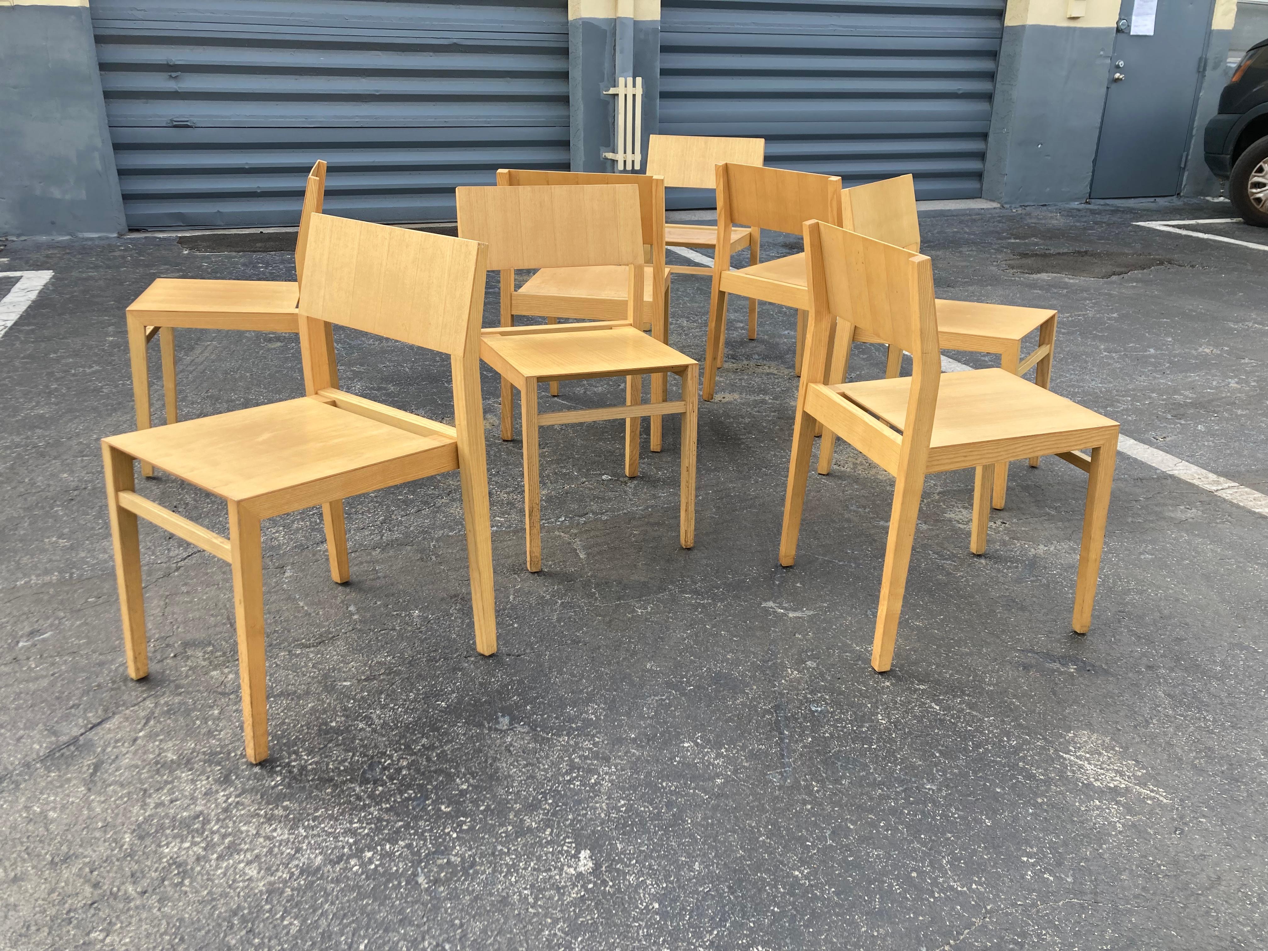 American Set of Eight Designer Chairs For Sale