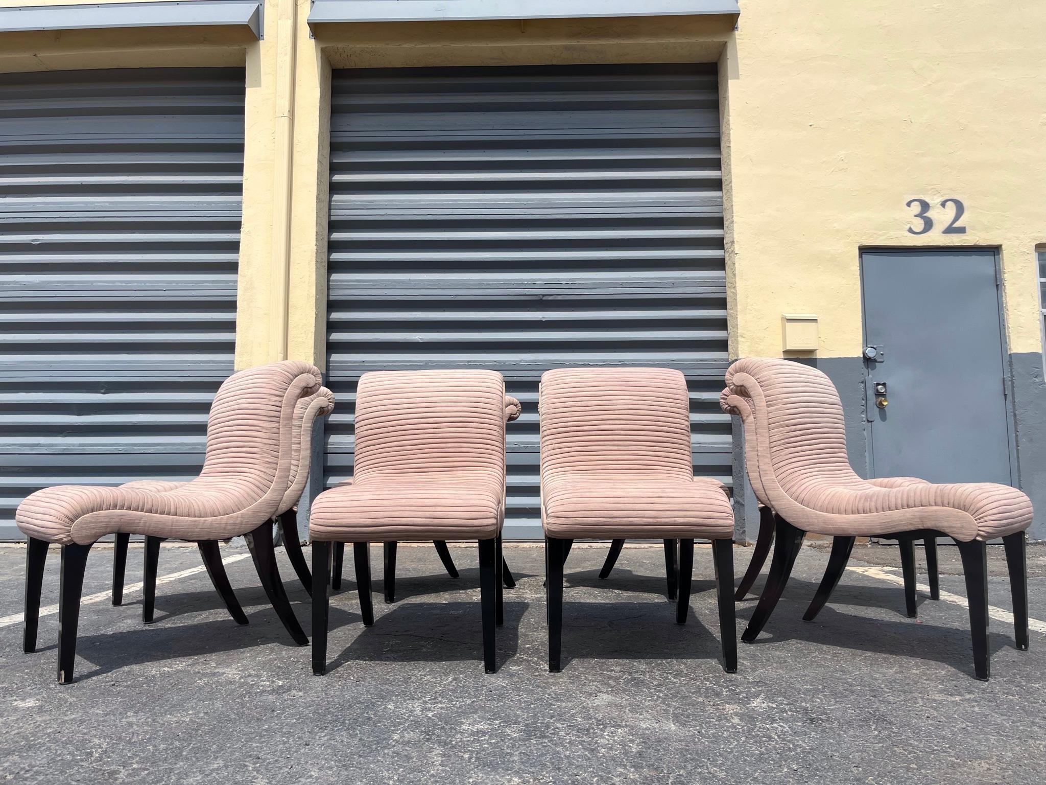 Set di otto sedie da pranzo di design 5