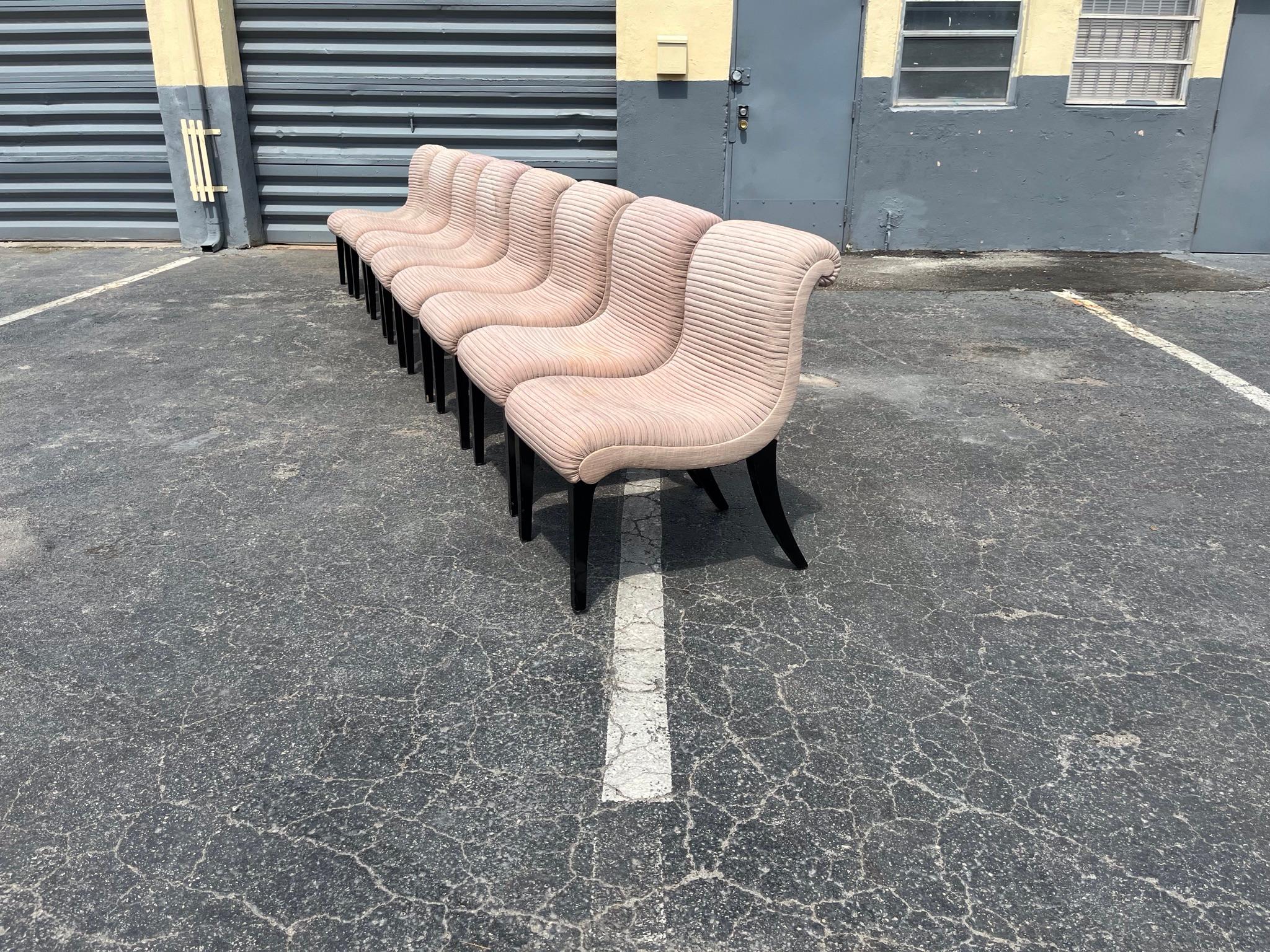 Set di otto sedie da pranzo di design 6
