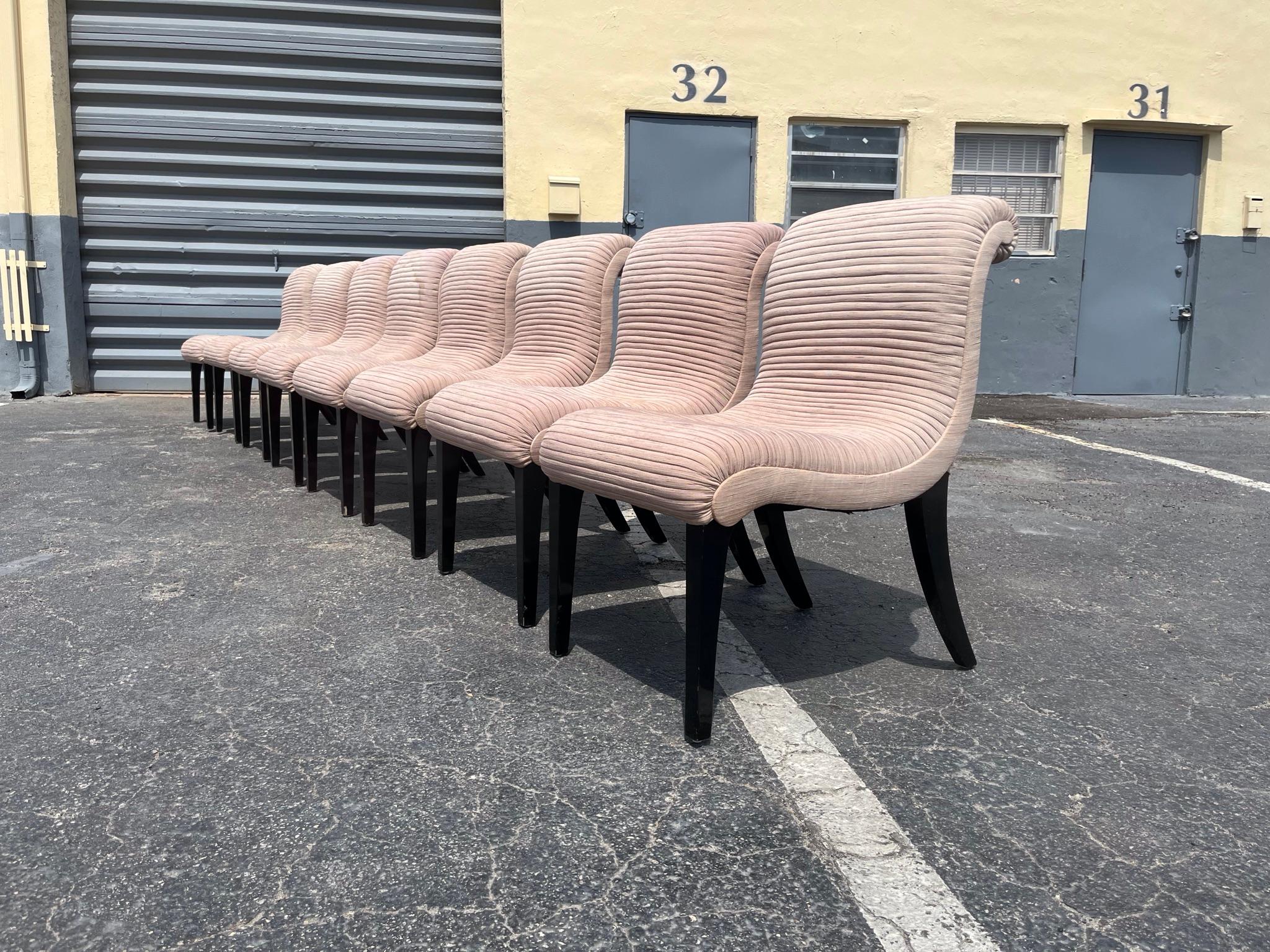 Set di otto sedie da pranzo di design 2