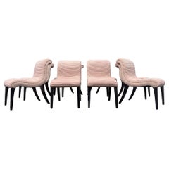 Set of Eight Designer Dining Chairs