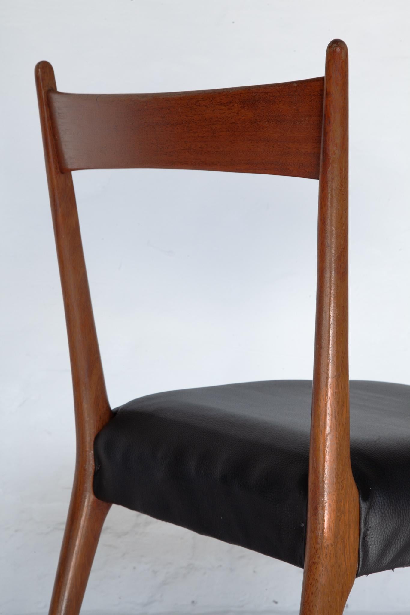 Set of Eight Dining Chairs 1958, Belgium for Belform by Alfred Hendrickx For Sale 4