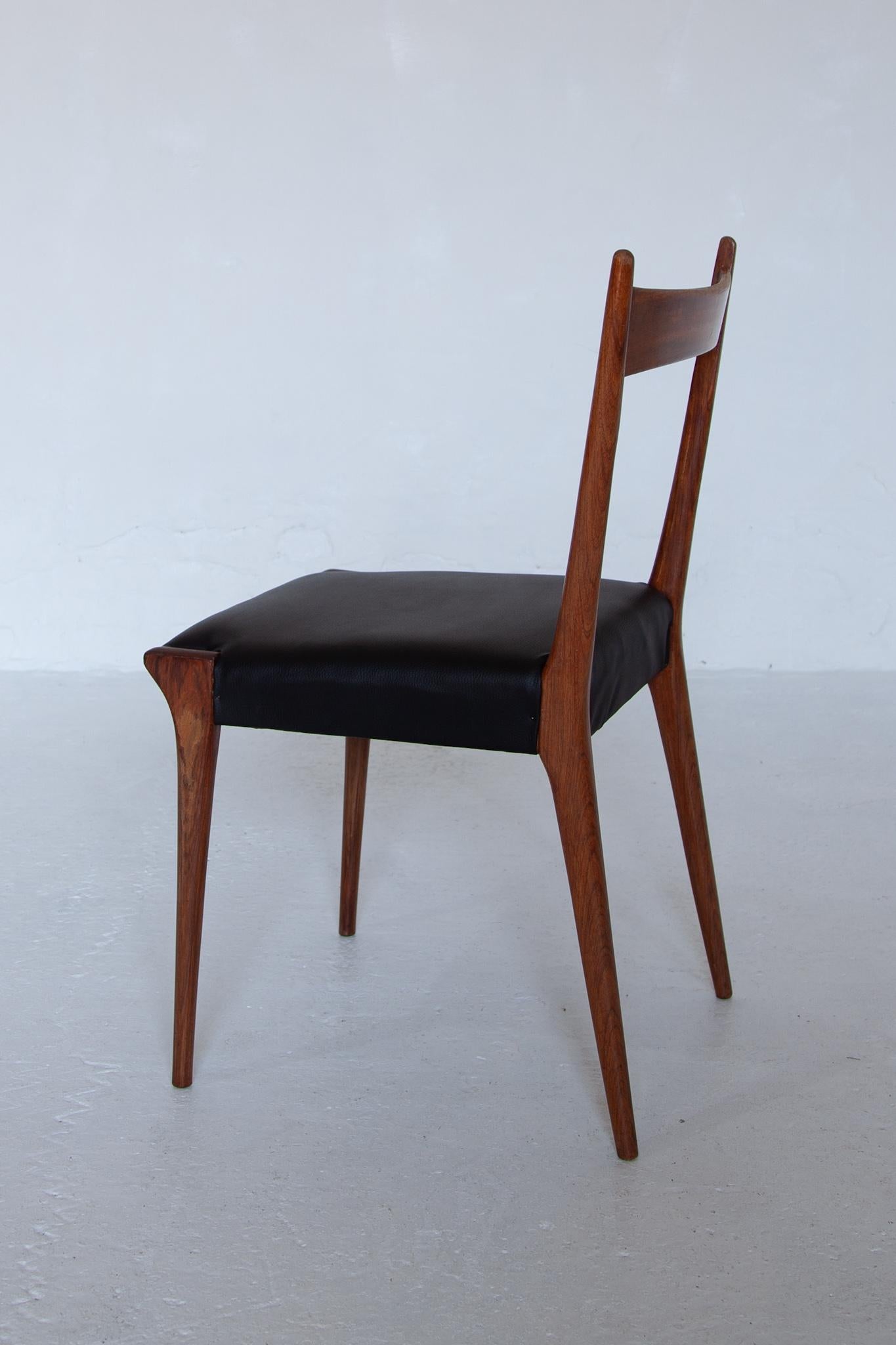 Mid-20th Century Set of Eight Dining Chairs 1958, Belgium for Belform by Alfred Hendrickx For Sale