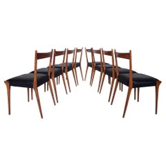 Set di otto sedie da pranzo 1958, Belgio per Belform di Alfred Hendrickx