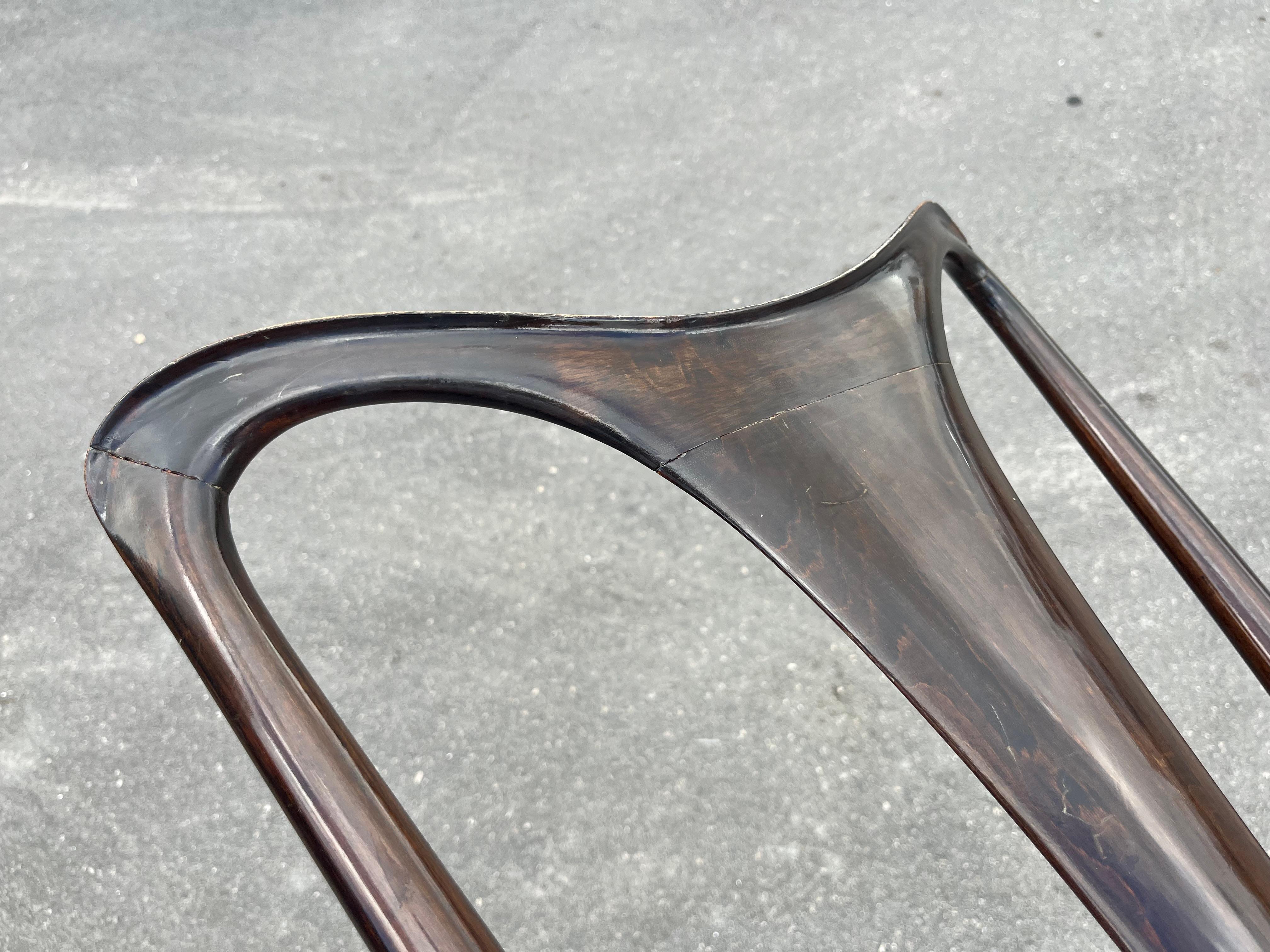 Satz von acht Esszimmerstühlen, Osvaldo Borsani zugeschrieben, Italien 1950er Jahre im Angebot 13