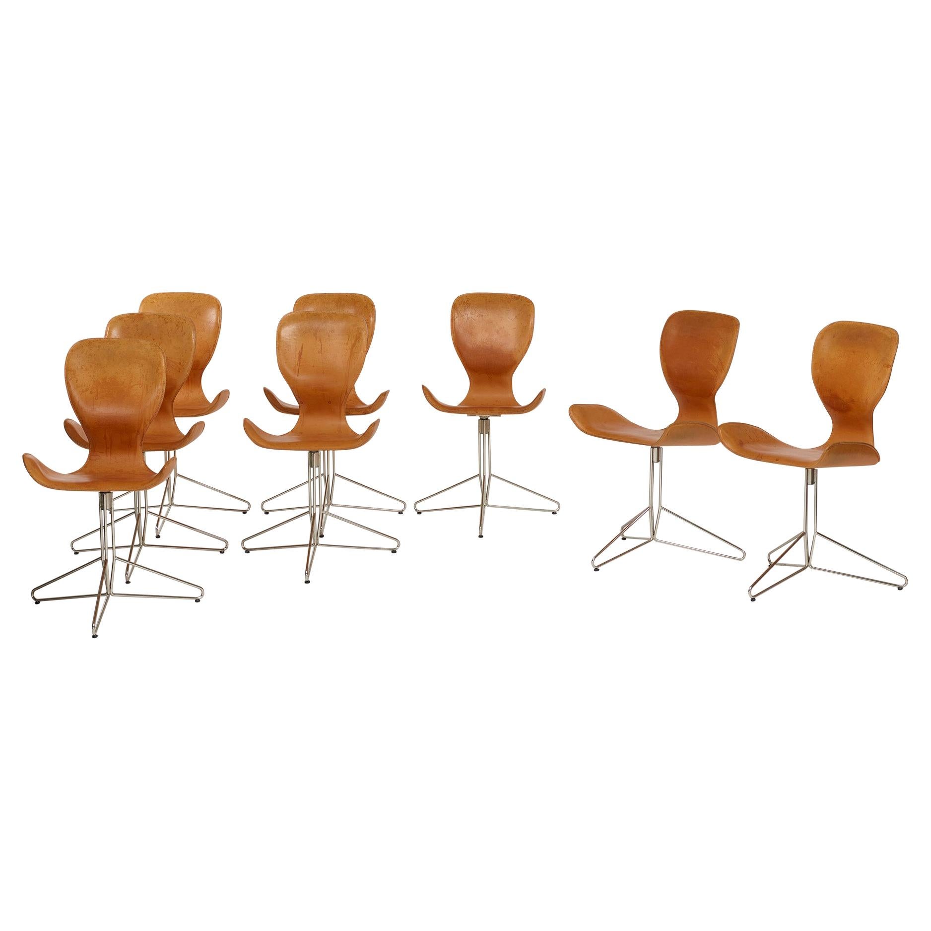 Set of Eight Dining Chairs by Adam Bottomley