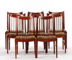 Satz von acht Esszimmerstühlen von Arne Vodder, Modell 422 für Helge Sibast