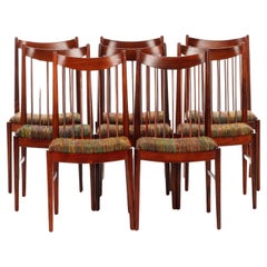Vintage Set Of Eight Dining Chairs By Arne Vodder Model 422 For Helge Sibast 