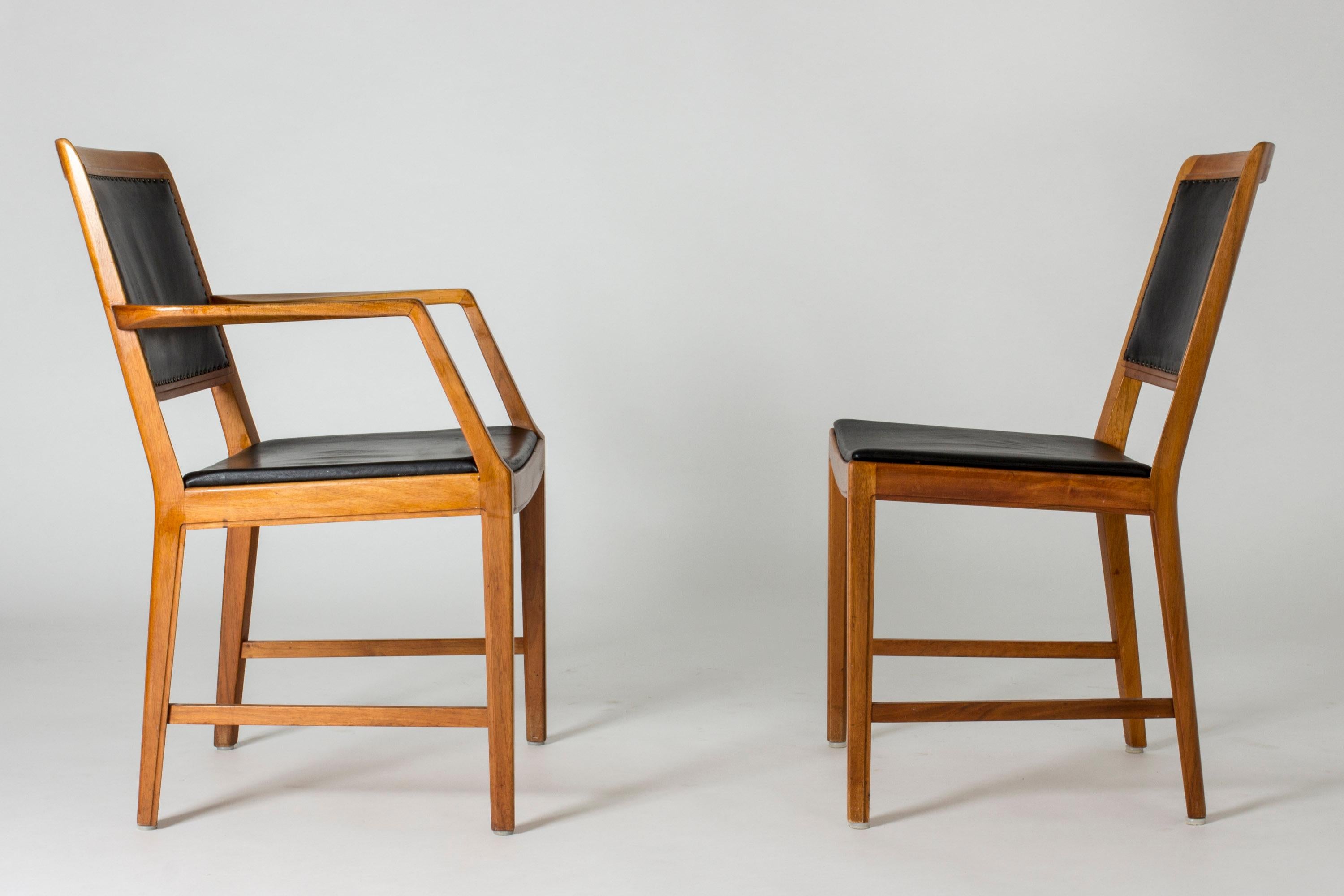 Scandinavian Modern Set of Eight Dining Chairs by Bertil Fridhagen