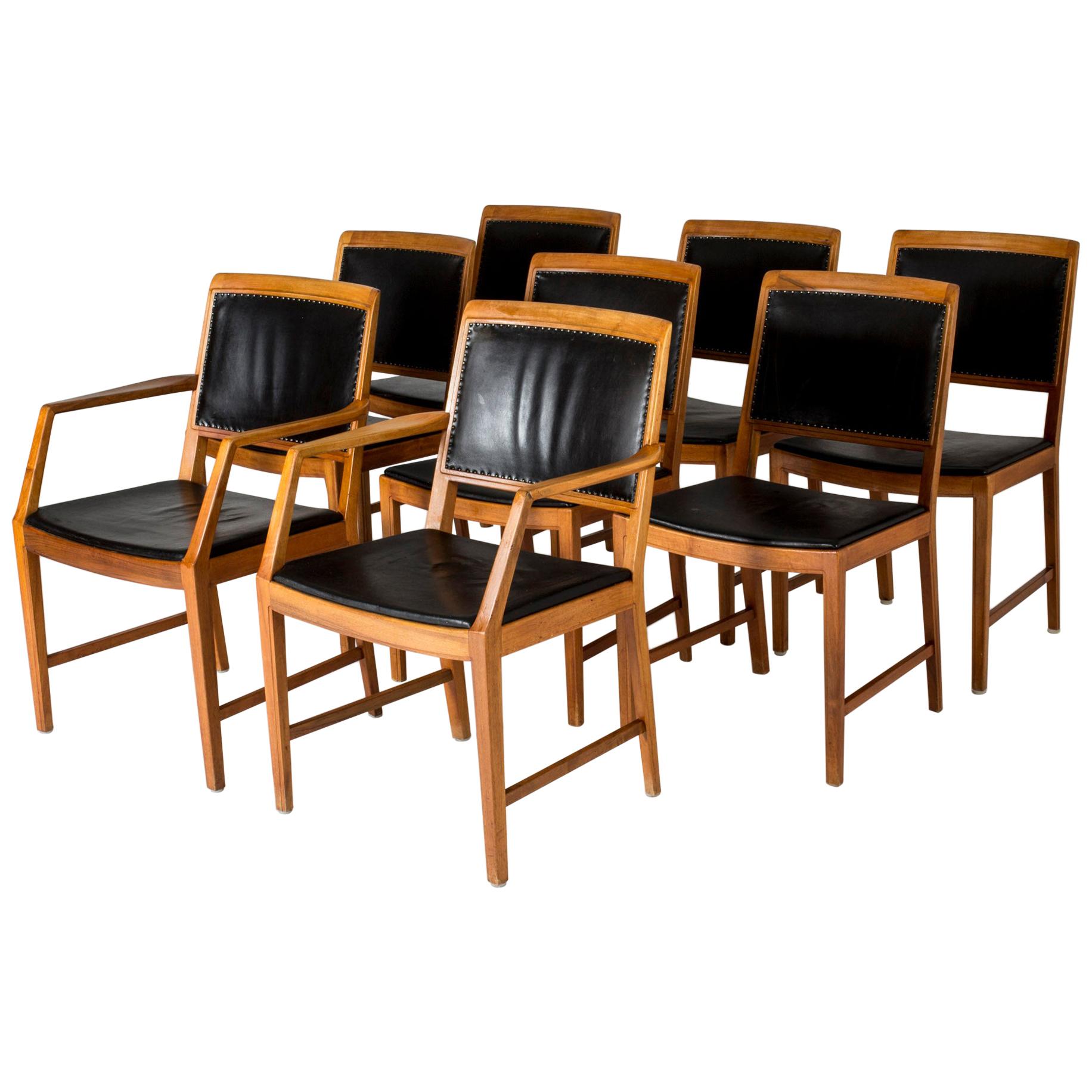 Set of Eight Dining Chairs by Bertil Fridhagen