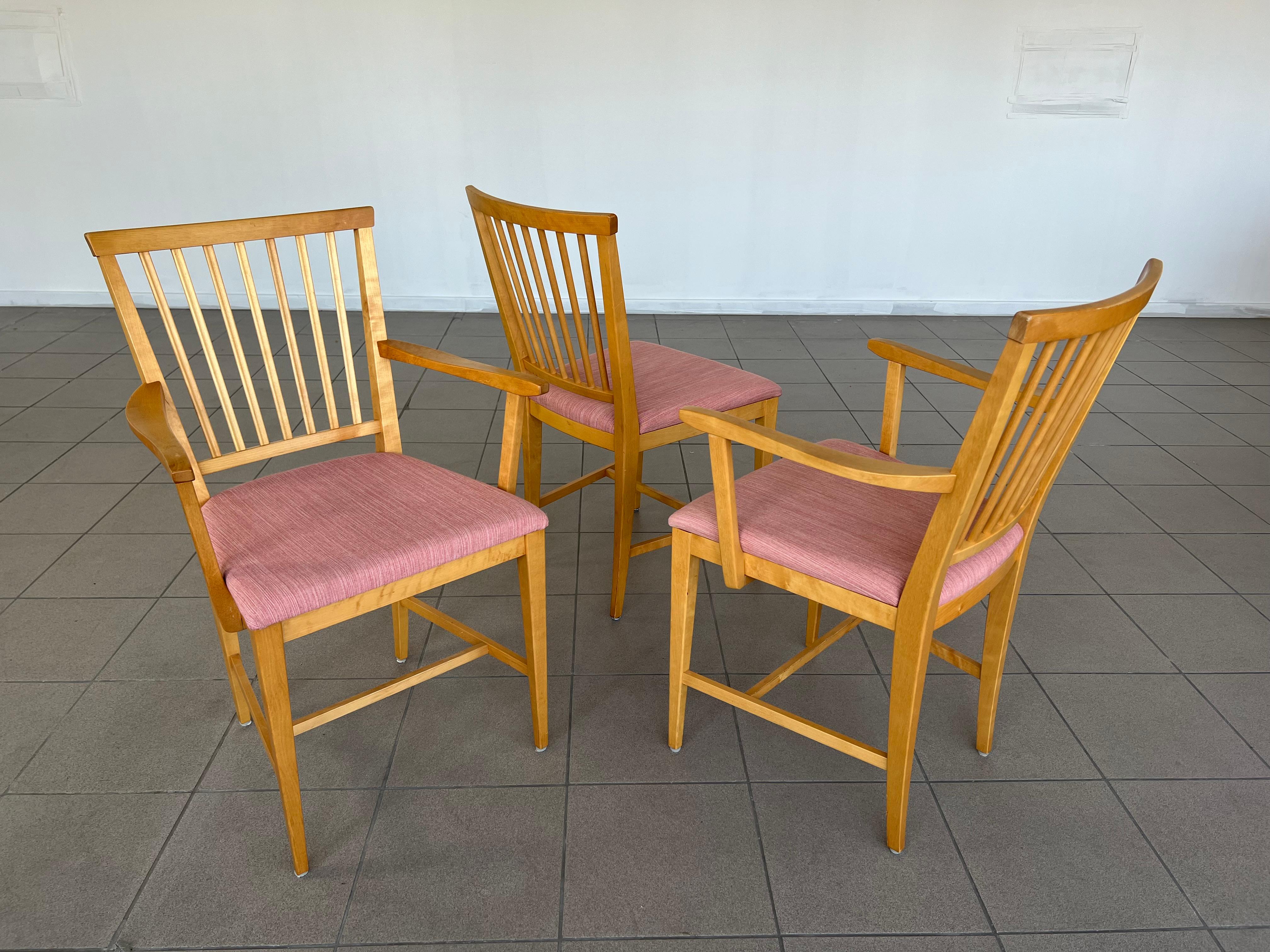Set of Eight Dining Chairs by Carl Malmsten for Stolab 4
