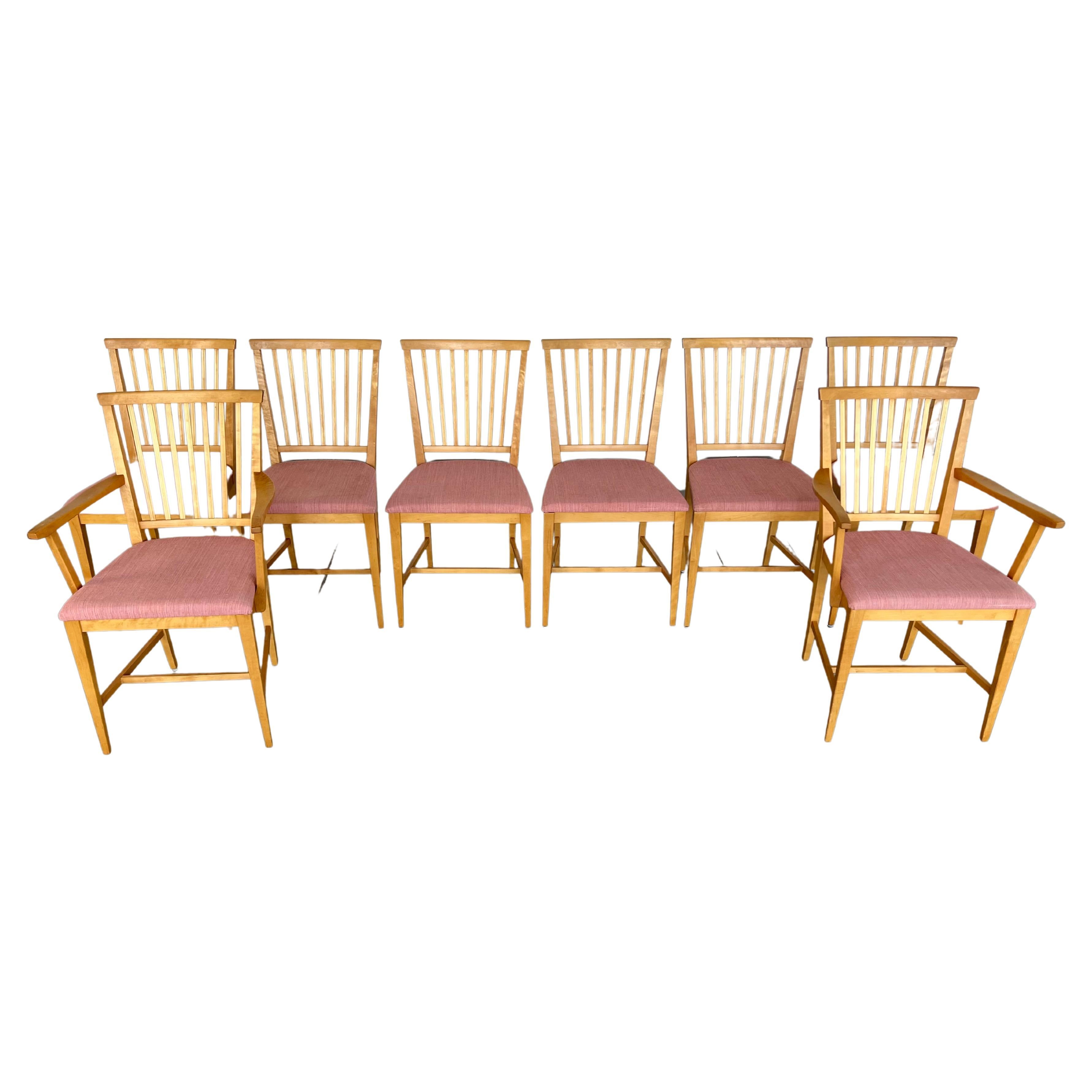 Set of Eight Dining Chairs by Carl Malmsten for Stolab