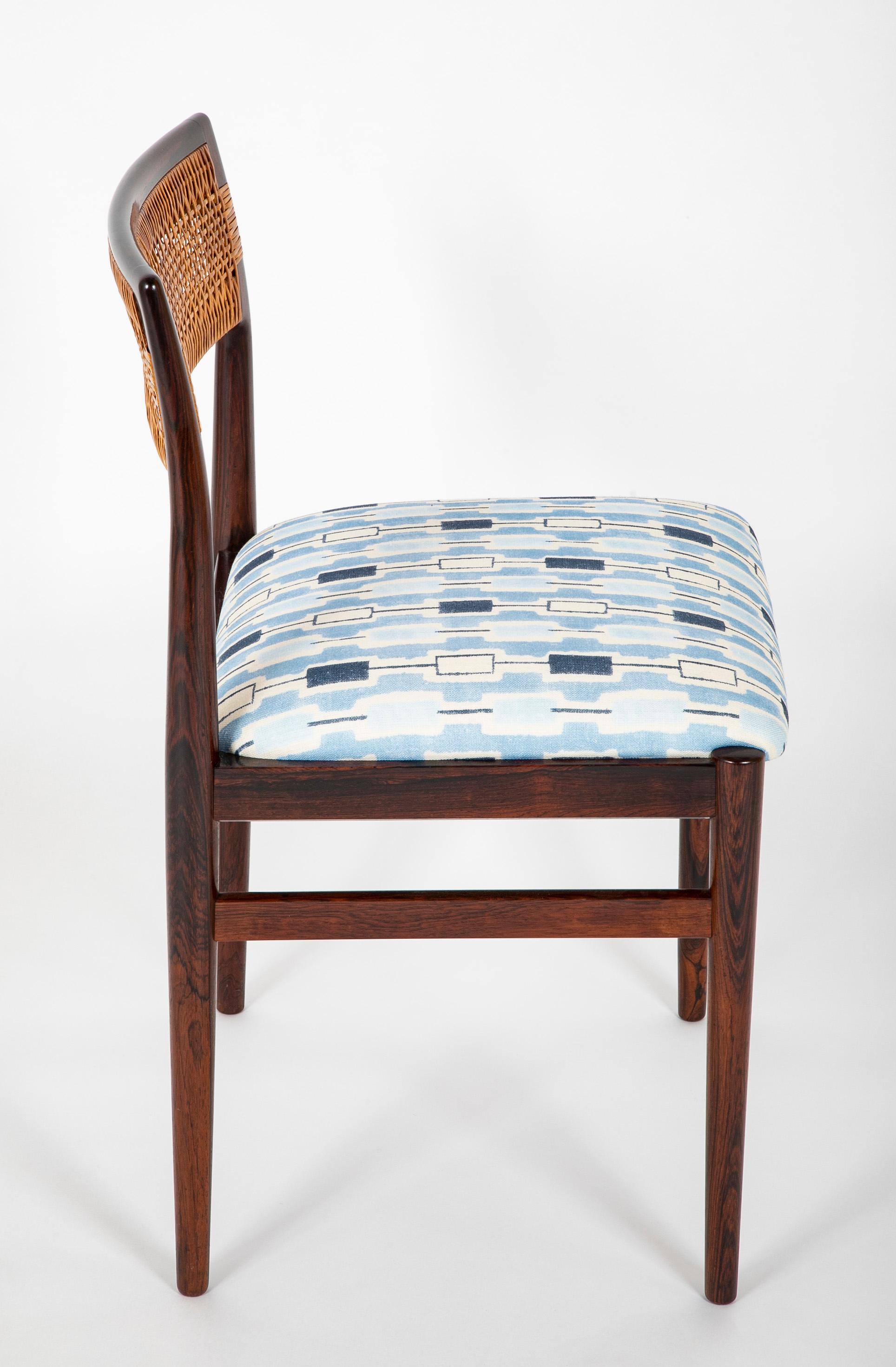 Mid-20th Century Set of Eight Dining Chairs by Erik Wortz For Sale