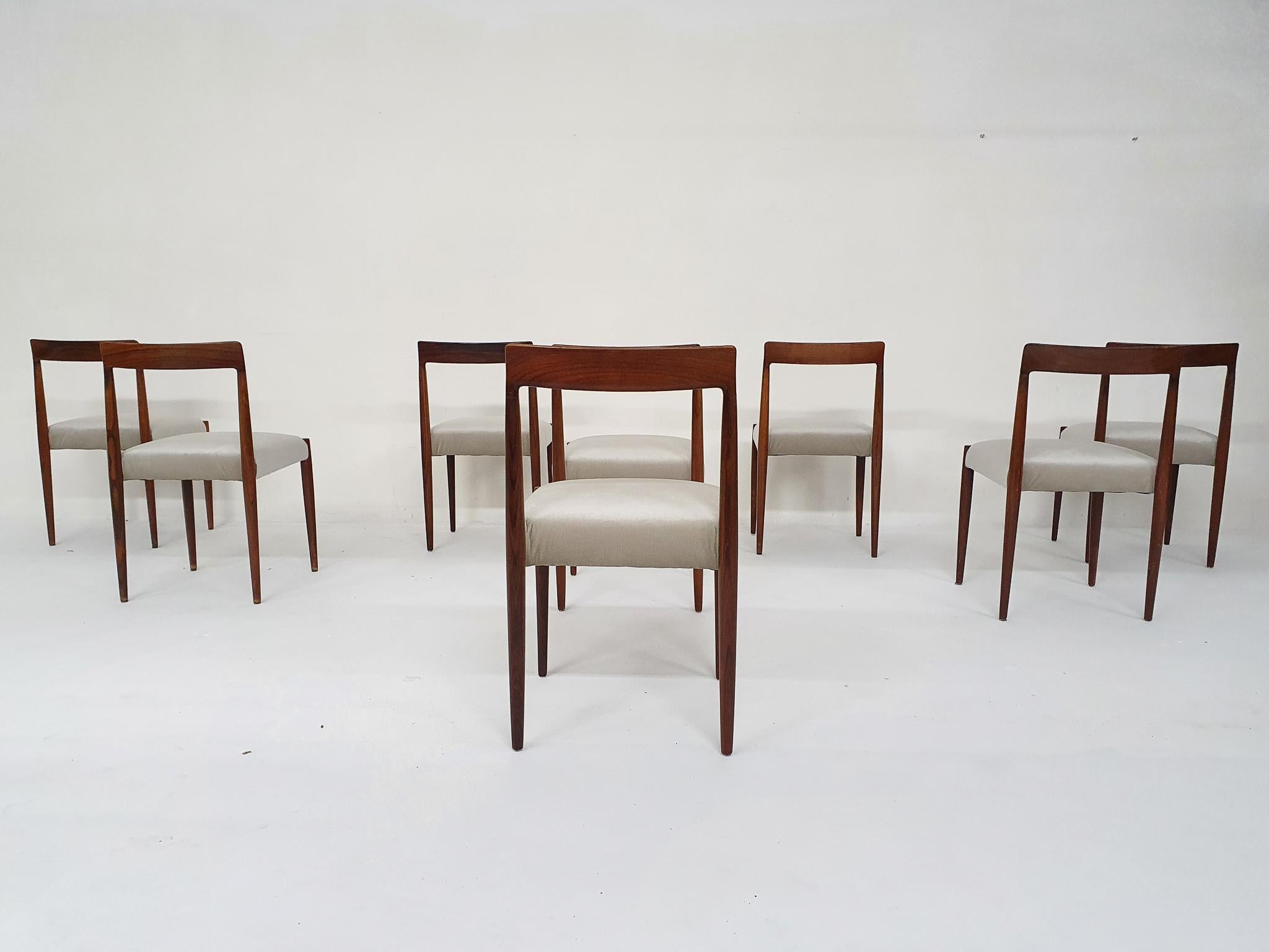 Set of Eight Dining Chairs by Lubke, Germany, 1960's 1