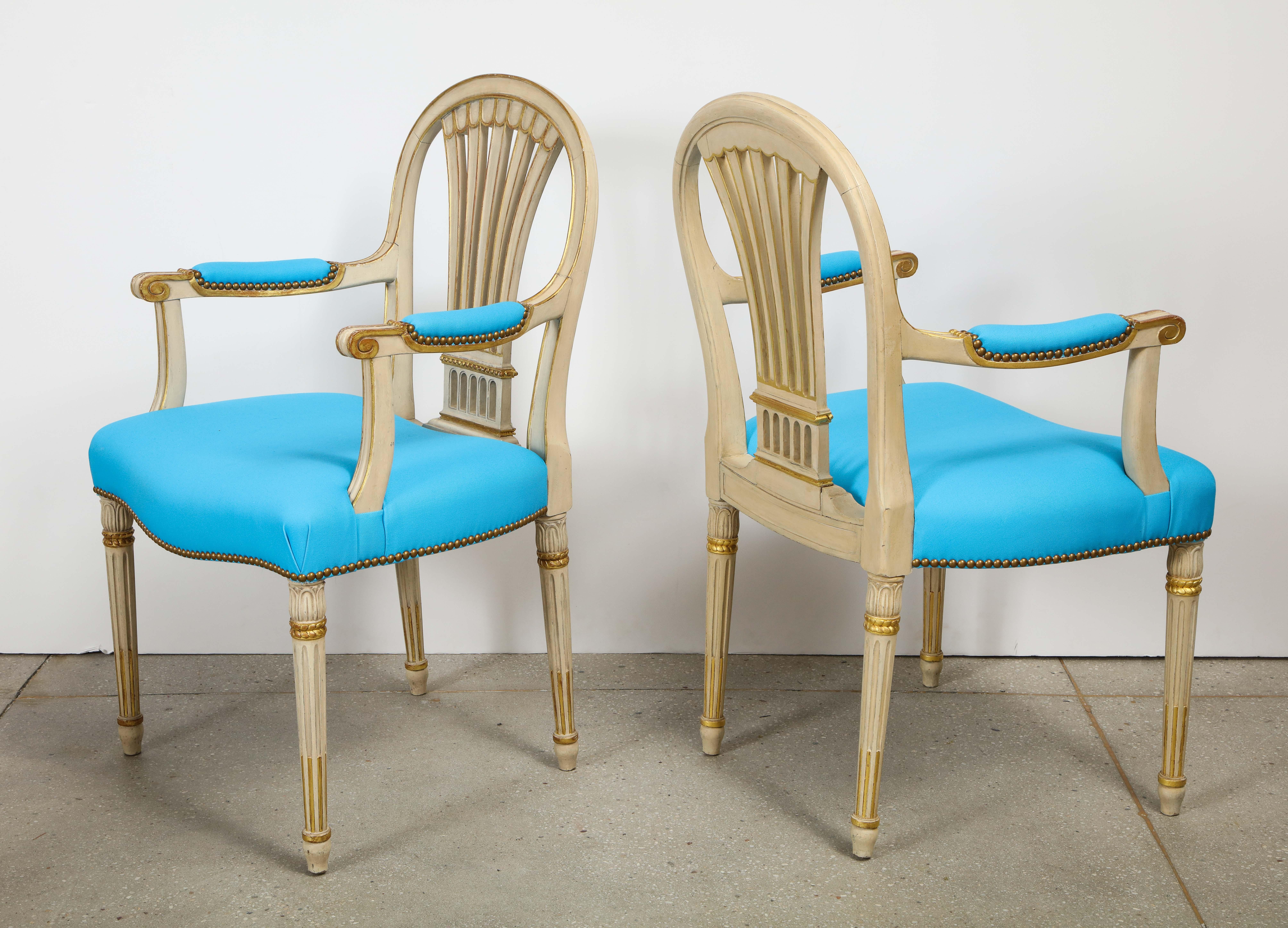 Set of Eight Dining Chairs by Maison Jansen 3