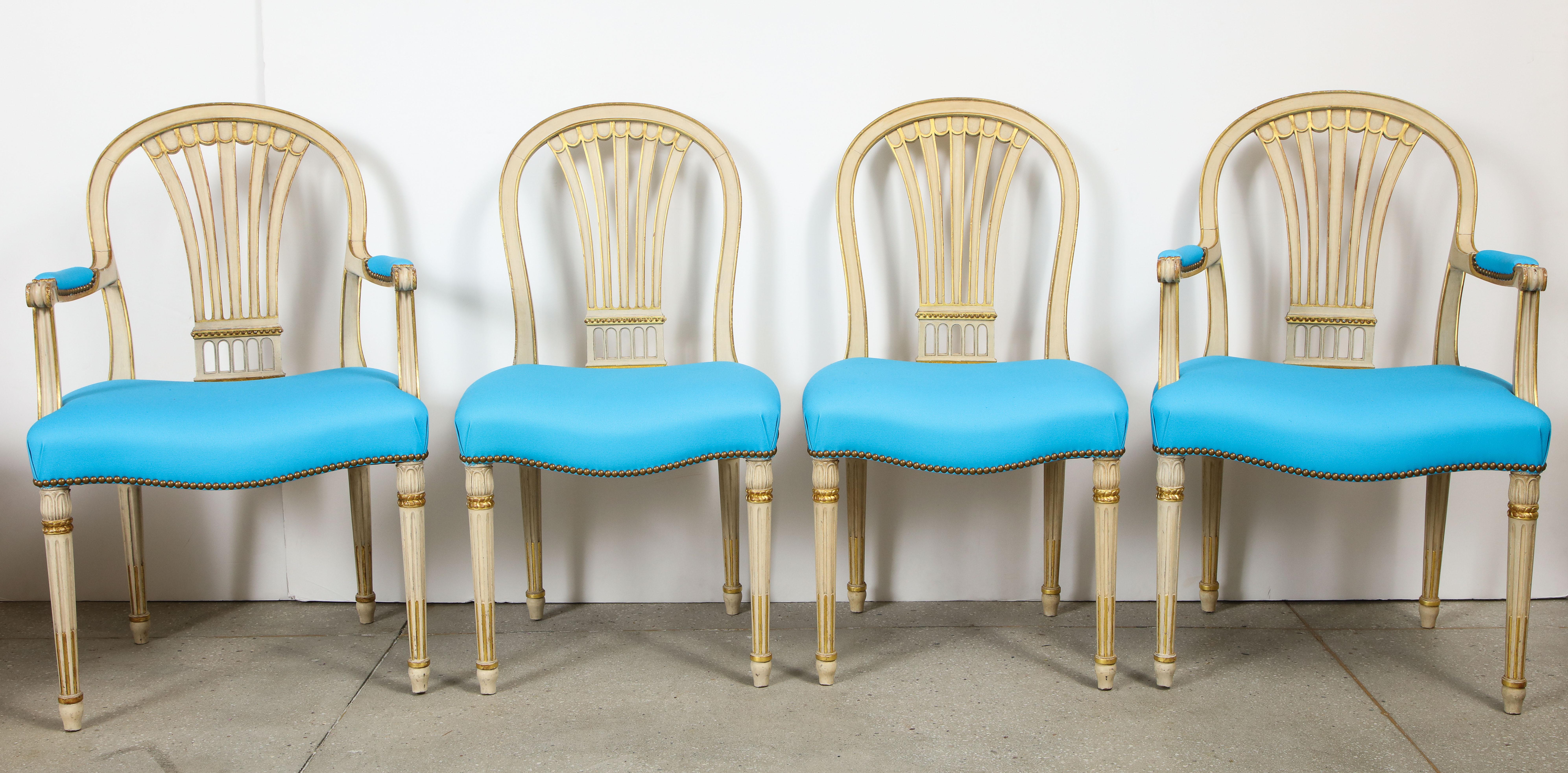 Set of Eight Dining Chairs by Maison Jansen 4