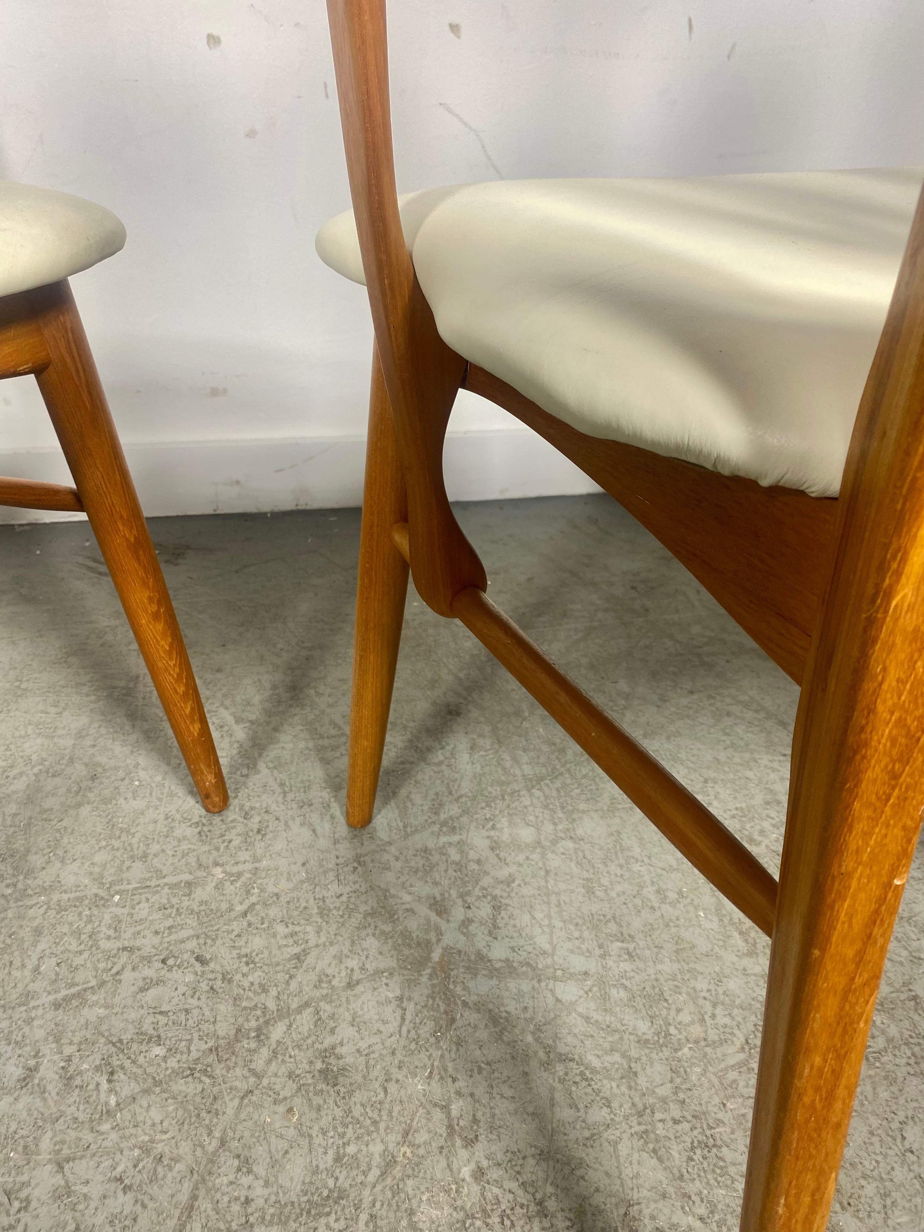 Mid-20th Century Set of Eight Dining Chairs by Niels Koefoed for Koefoeds Hornslet Denmark