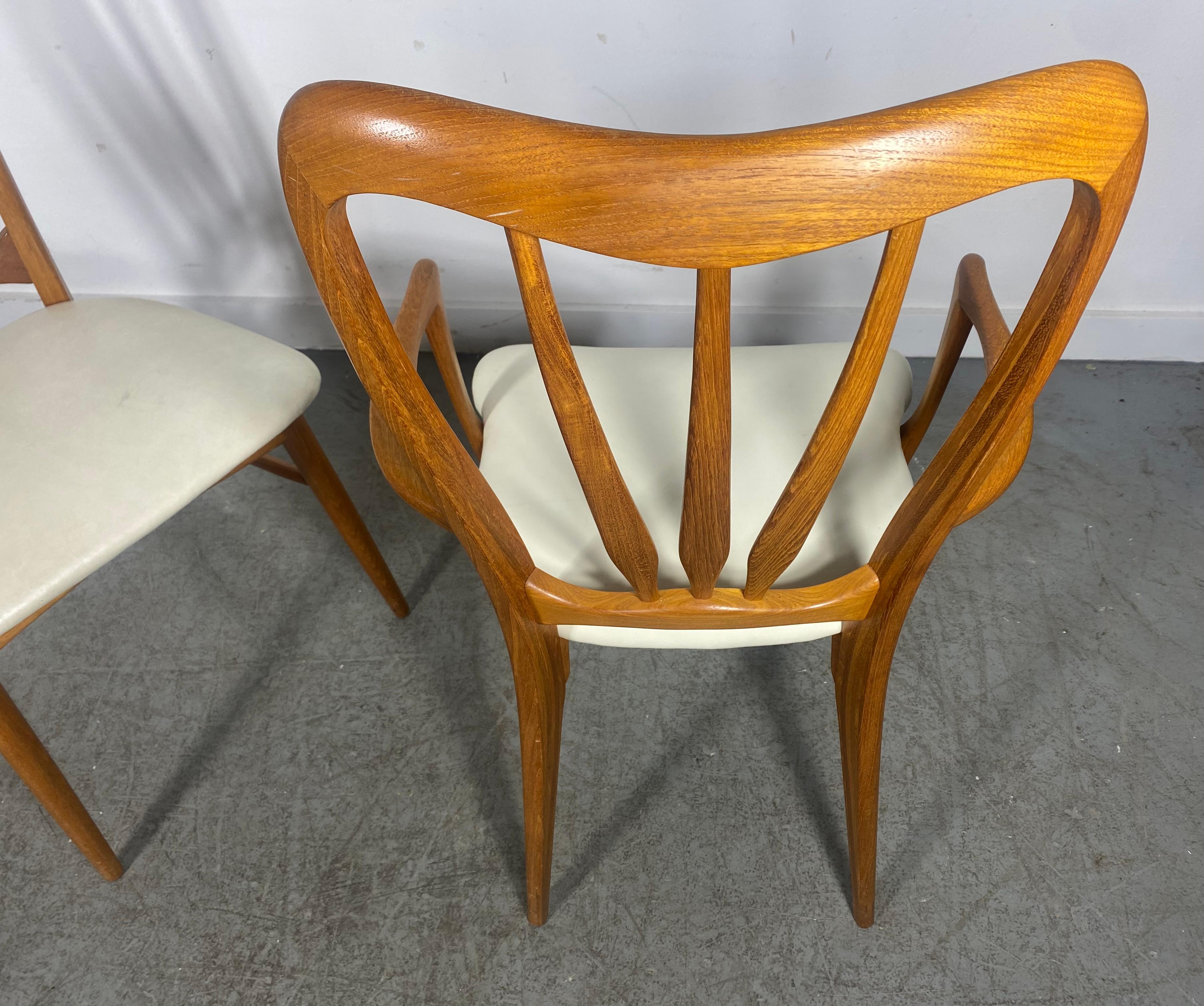 Set of Eight Dining Chairs by Niels Koefoed for Koefoeds Hornslet Denmark 1