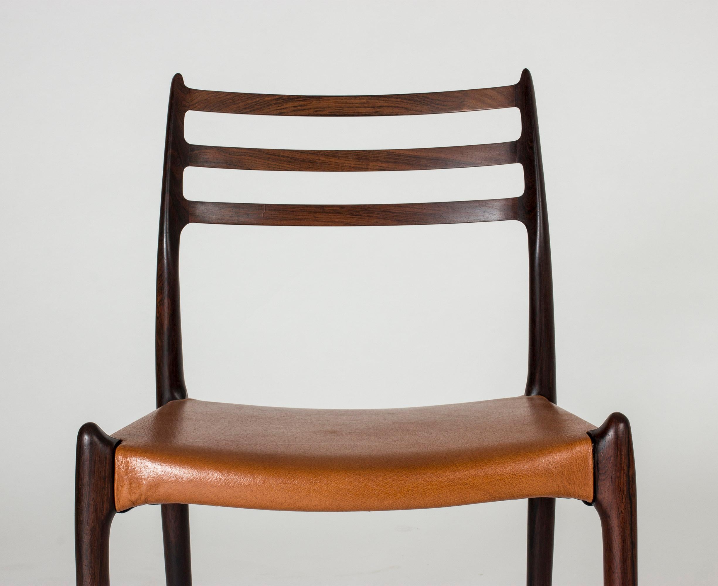 Danish Set of Eight Dining Chairs by Niels O. Møller