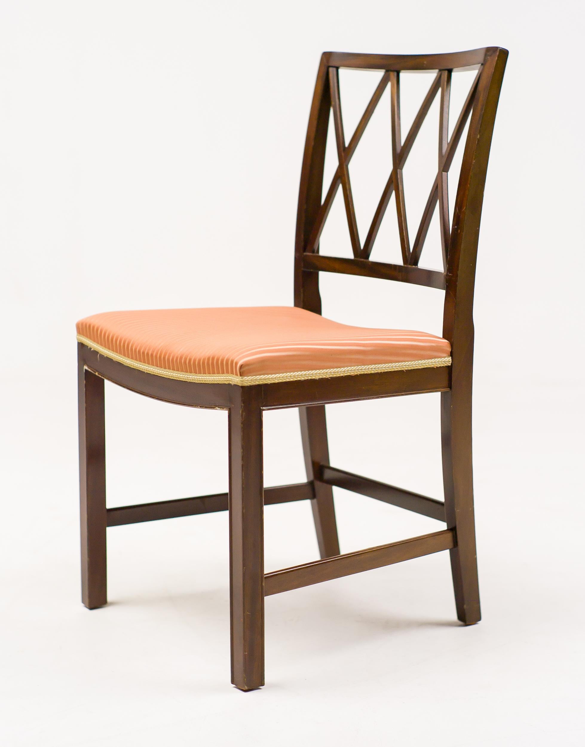 Scandinavian Modern Set of Eight Dining Chairs by Ole Wanscher for A. J. Iversen