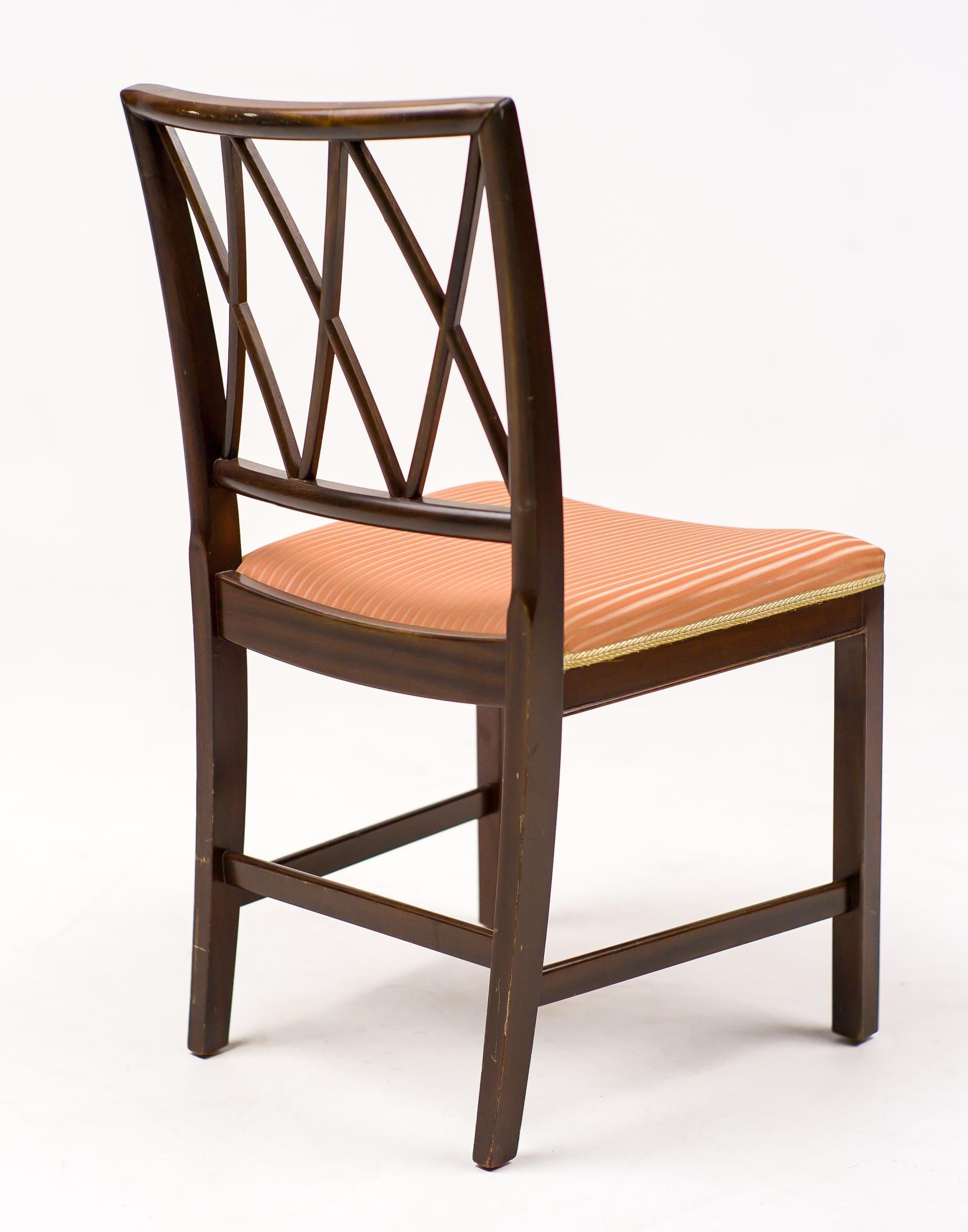 Danish Set of Eight Dining Chairs by Ole Wanscher for A. J. Iversen