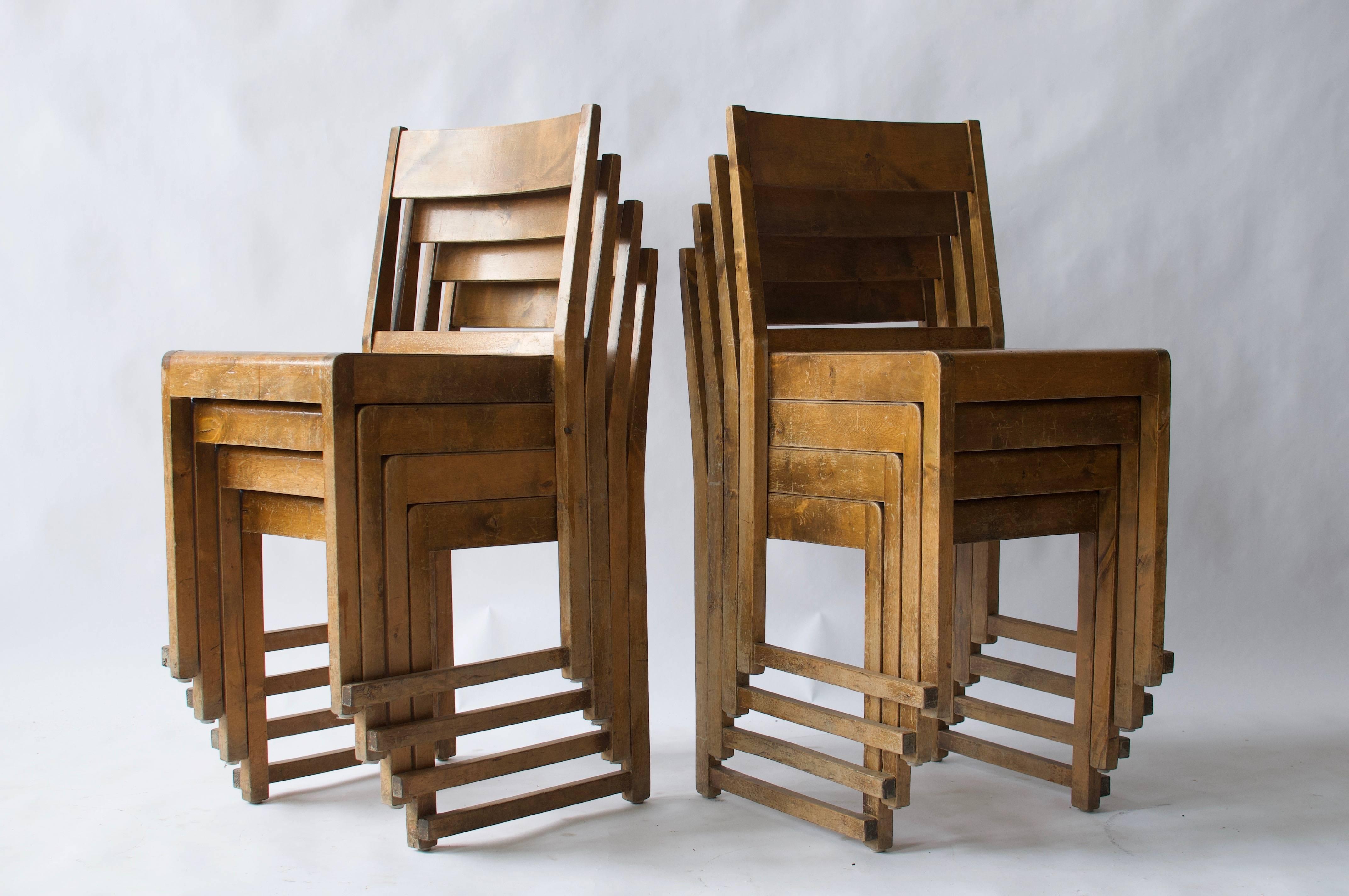 Scandinavian Modern Set of Eight Dining Chairs by Sven Markelius