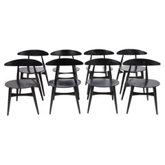 Set of Eight Dining Chairs by Wegner