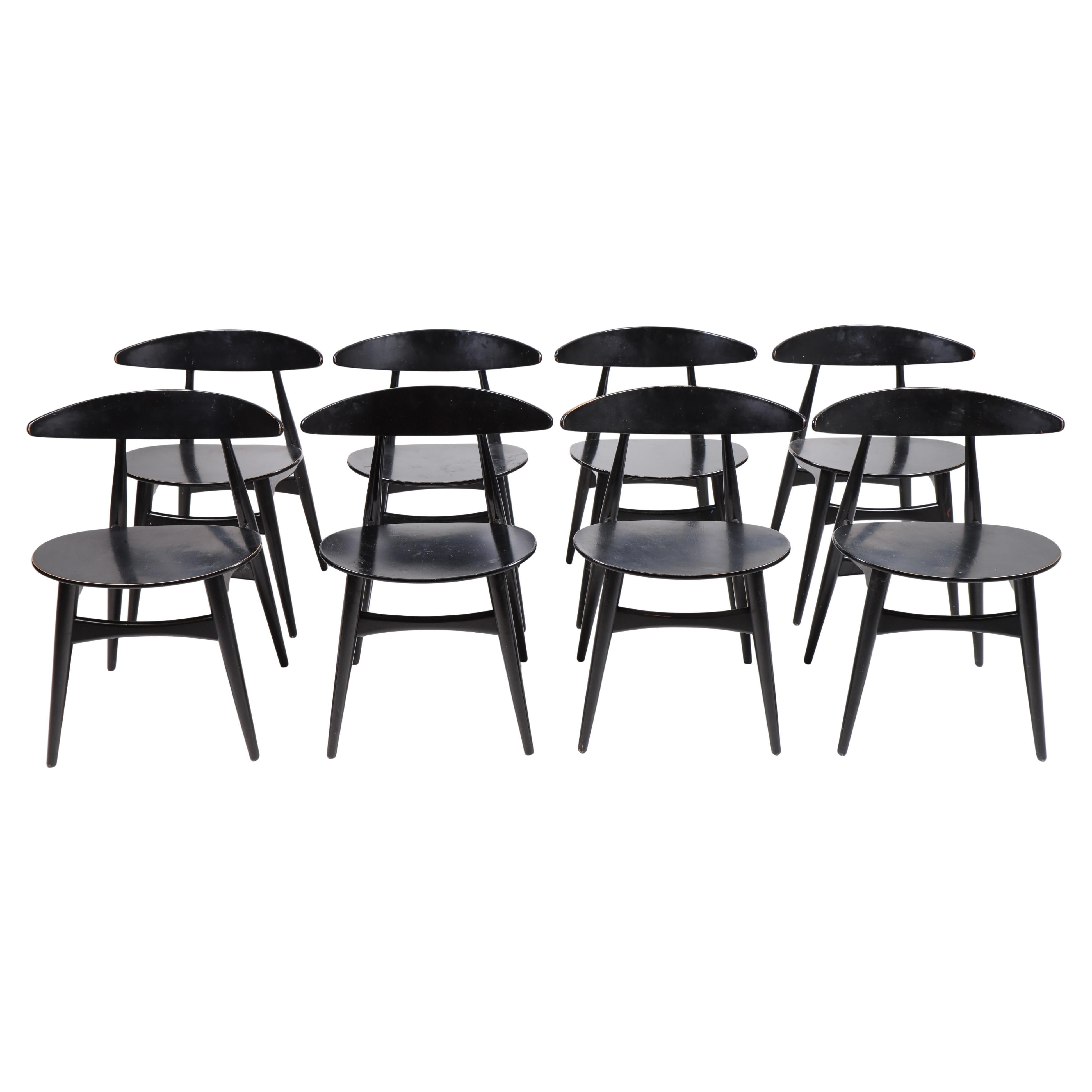 Set of Eight Dining Chairs by Wegner