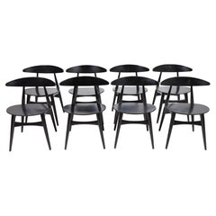 Set of Eight Dining Chairs by Wegner