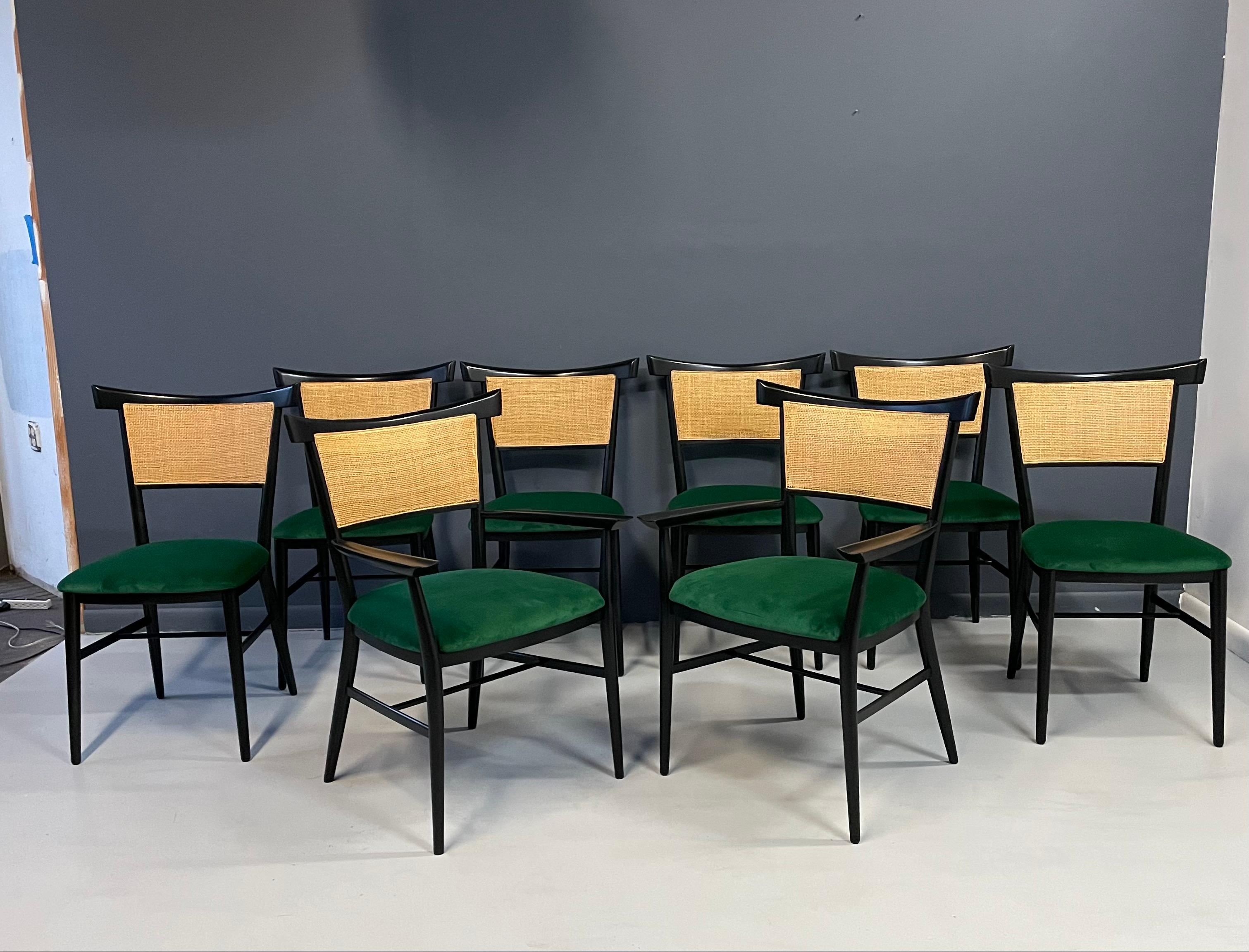 Mid-Century Modern Set of Eight Dining Chairs Designed by Paul McCobb for Winchendon Mid Century