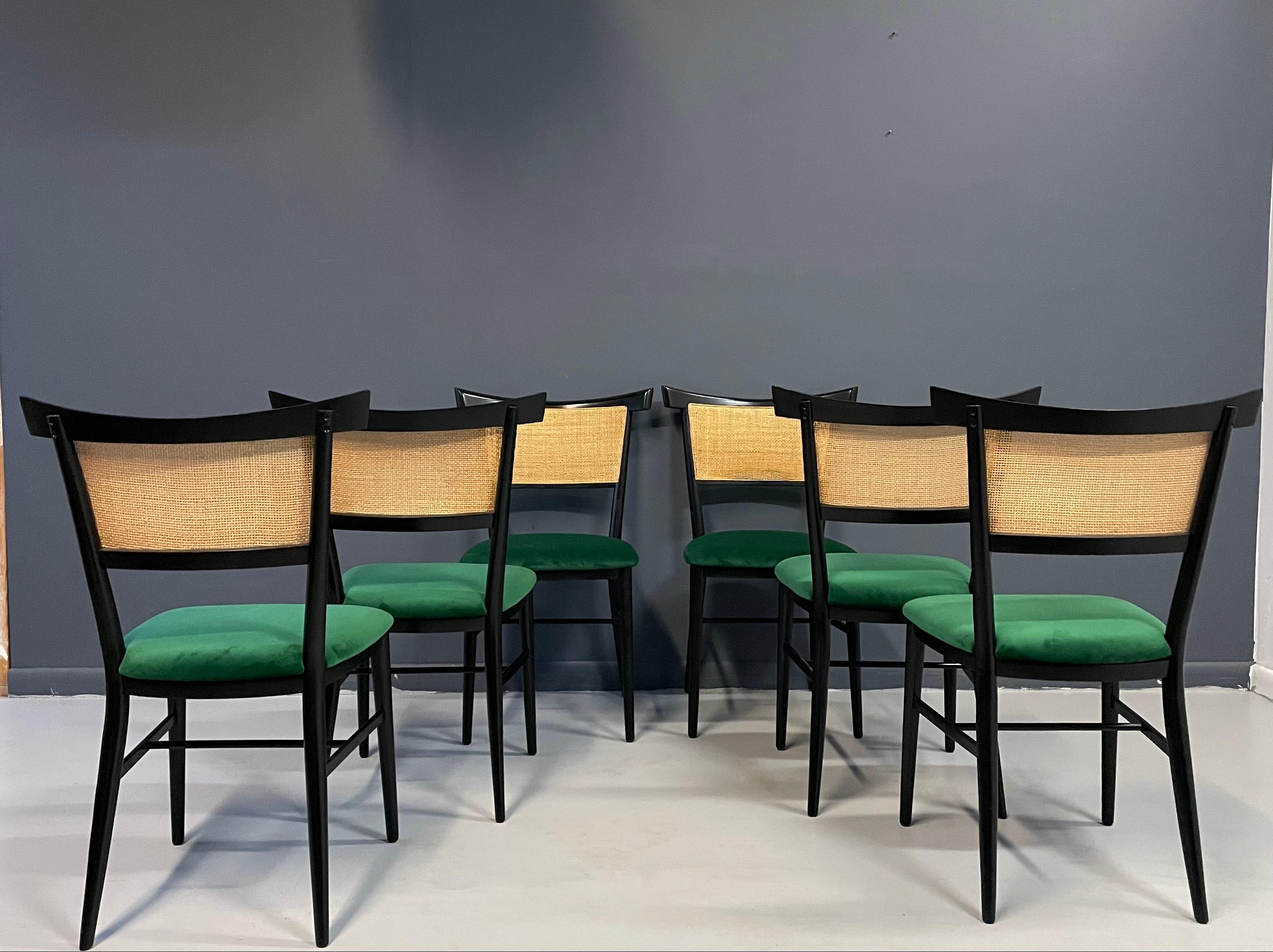 Set of Eight Dining Chairs Designed by Paul McCobb for Winchendon Mid Century In Good Condition In Philadelphia, PA