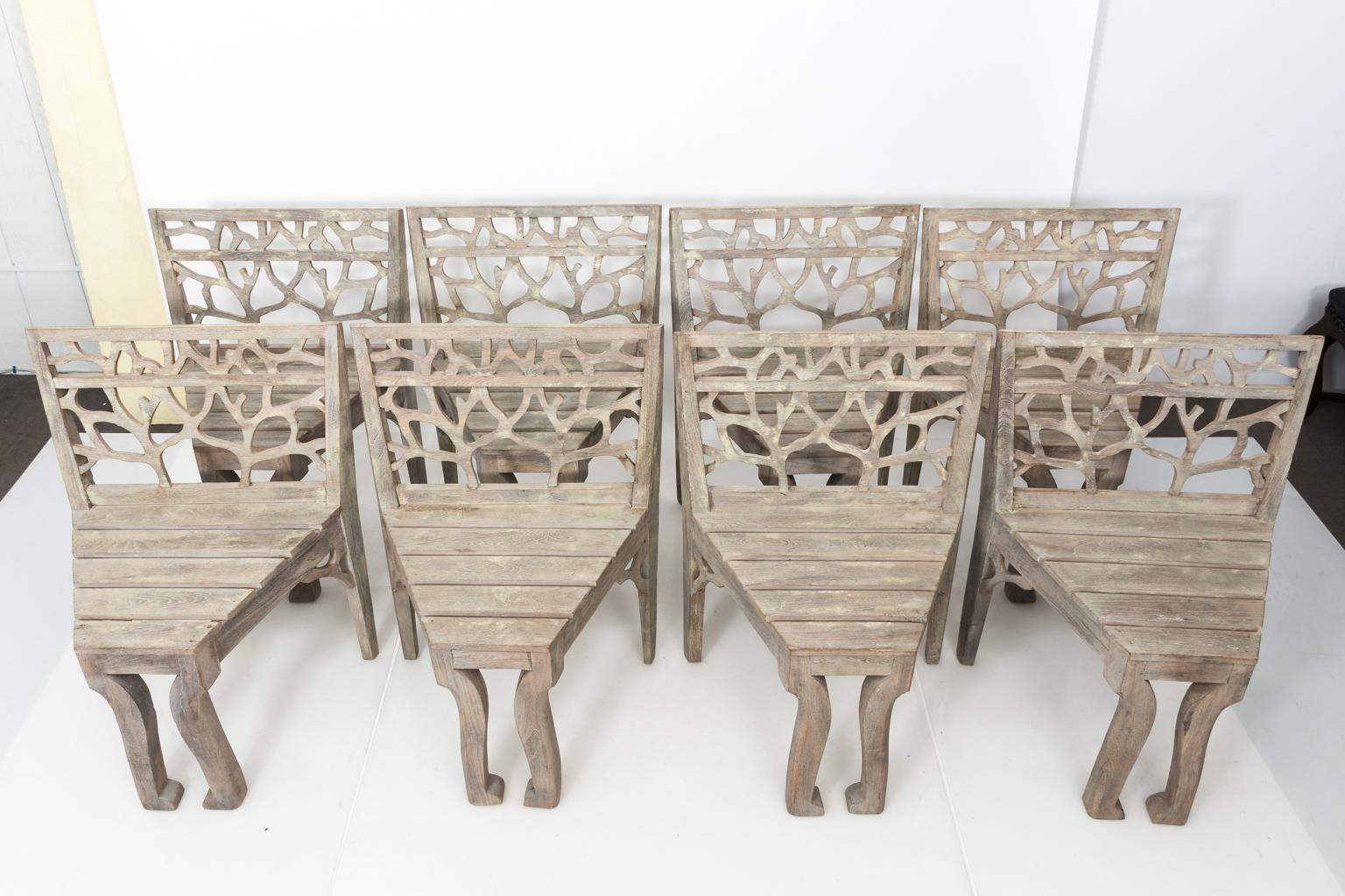 Mid-Century Modern Set of Six Dining Chairs For Sale