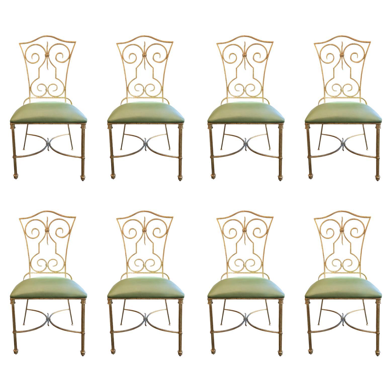 Set of Eight Dining Chairs, France, circa 1960