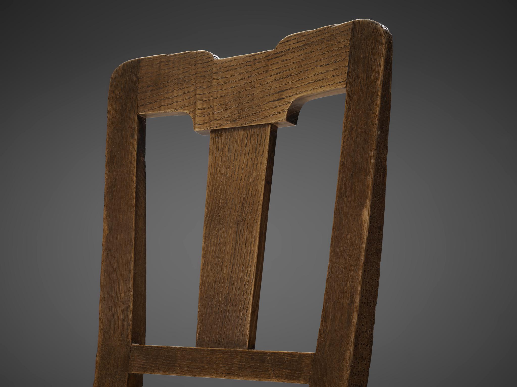 Set of Eight Dining Chairs in Oak by Ernesto Valabrega 3