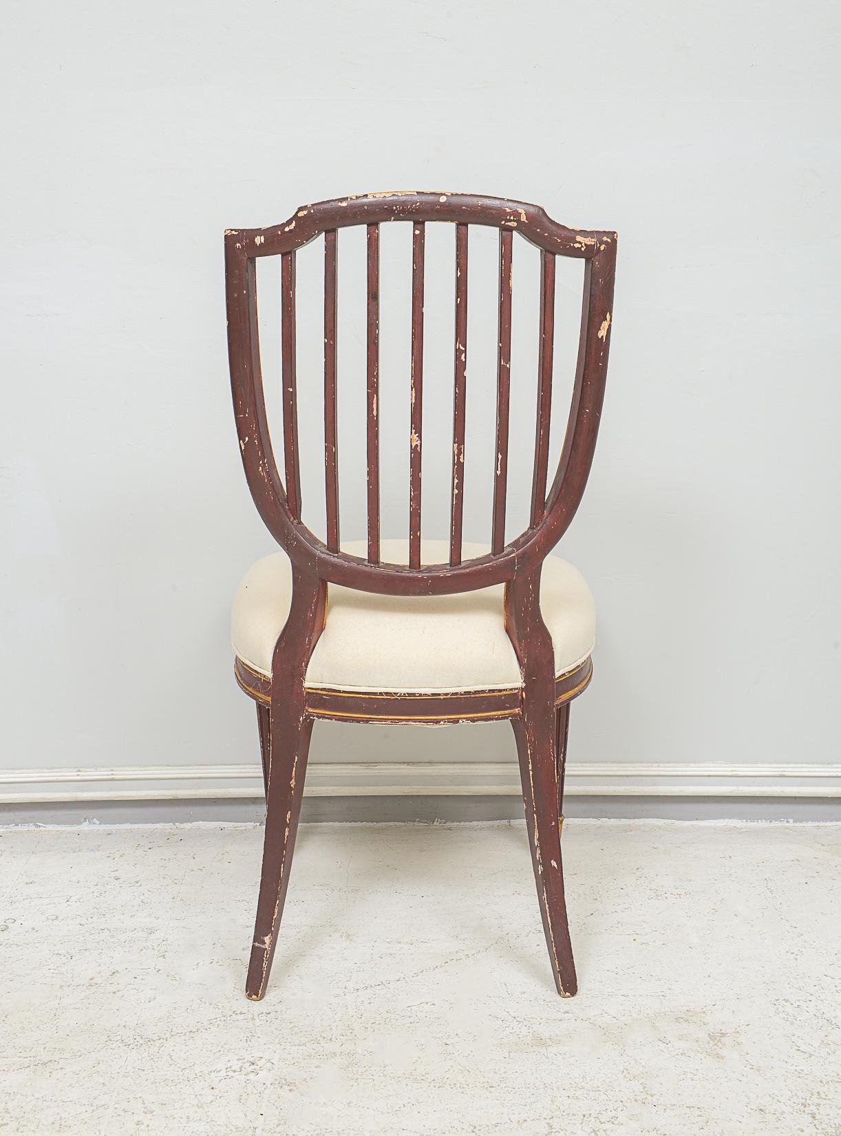 Set of Eight Dining Chairs in the Neoclassic Manner  For Sale 2