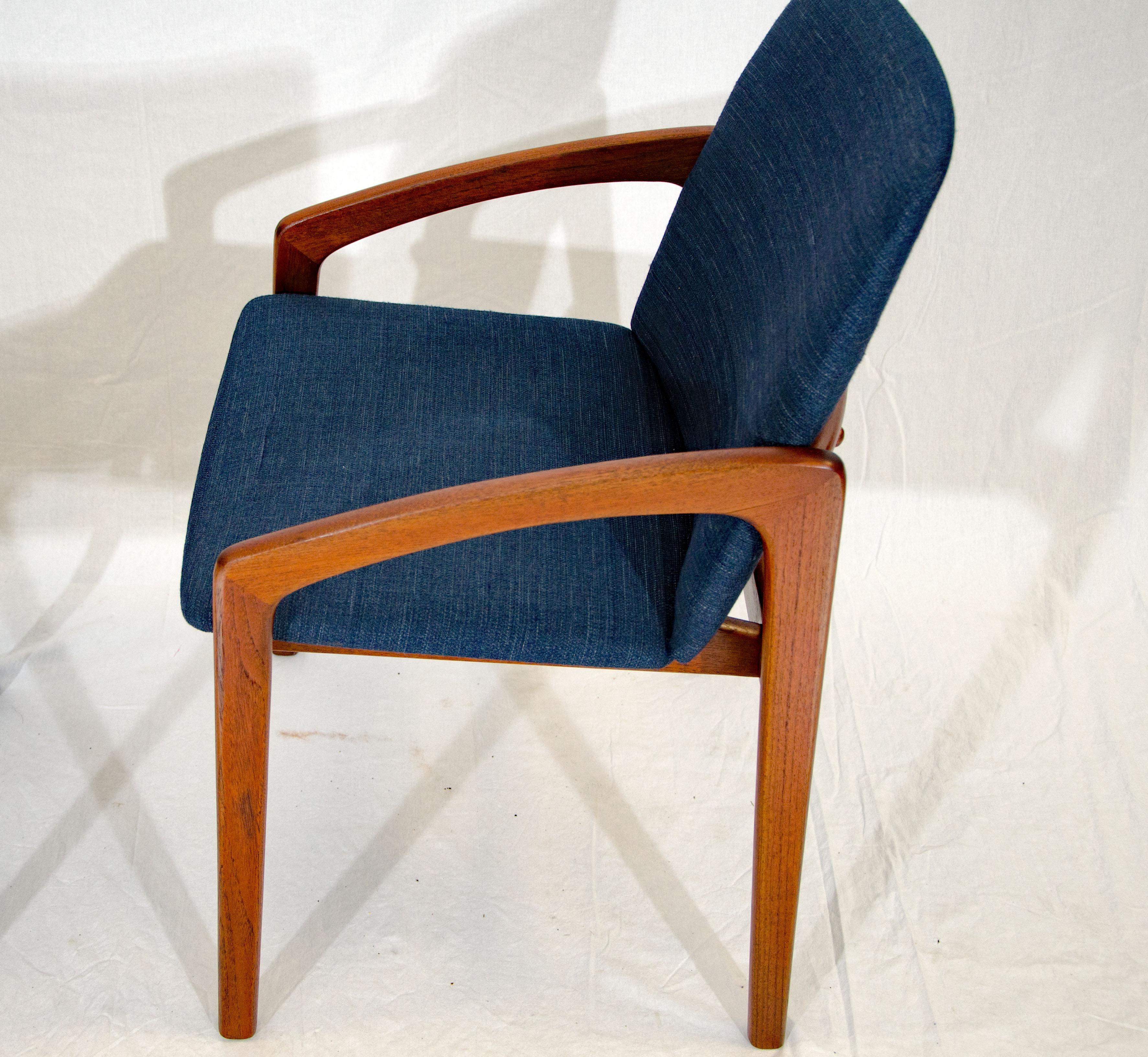 Set of Eight Dining Chairs, Henning Kjærnulf for Korup Stolefabrik, Denmark In Good Condition In Crockett, CA