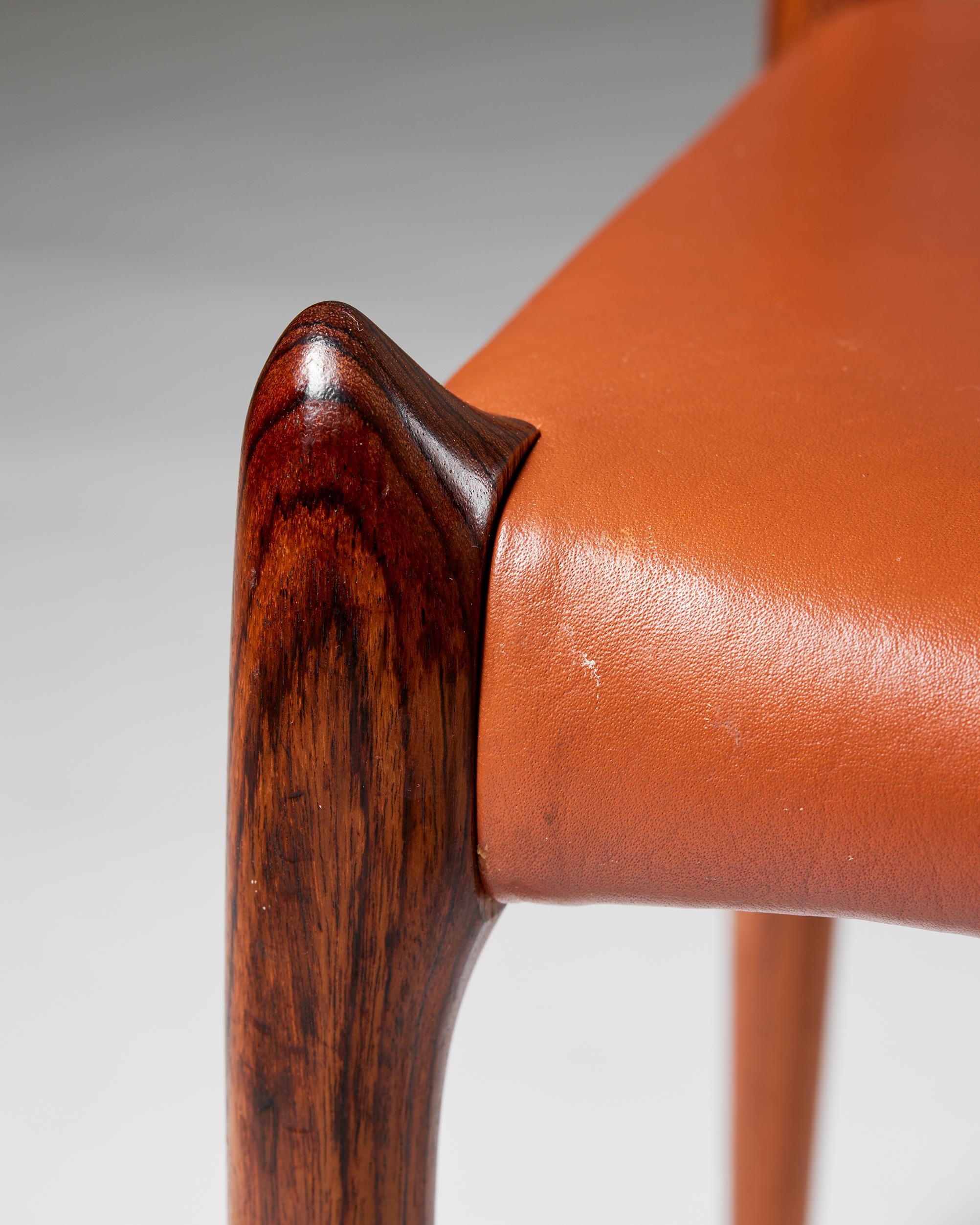 Set of eight dining chairs model 78 designed by Niels O. Möller for J. L. Möller 5