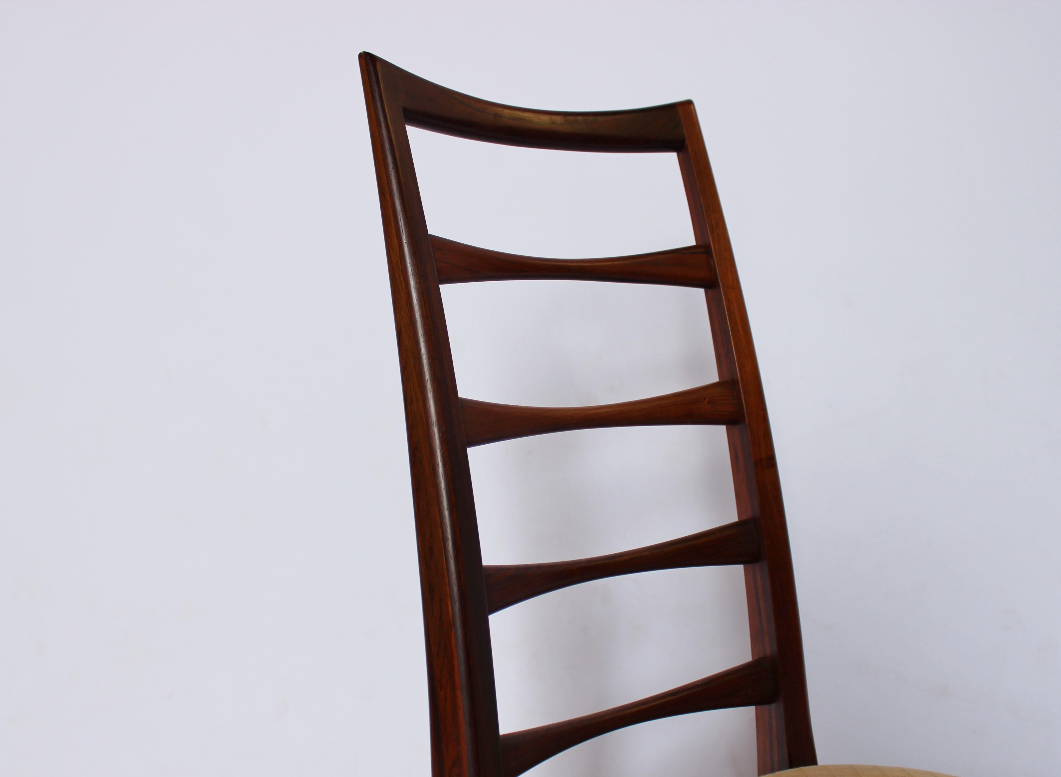 Danish Set of Eight Dining Chairs, Model Lis, in Rosewood by Niels Koefoed, 1960s