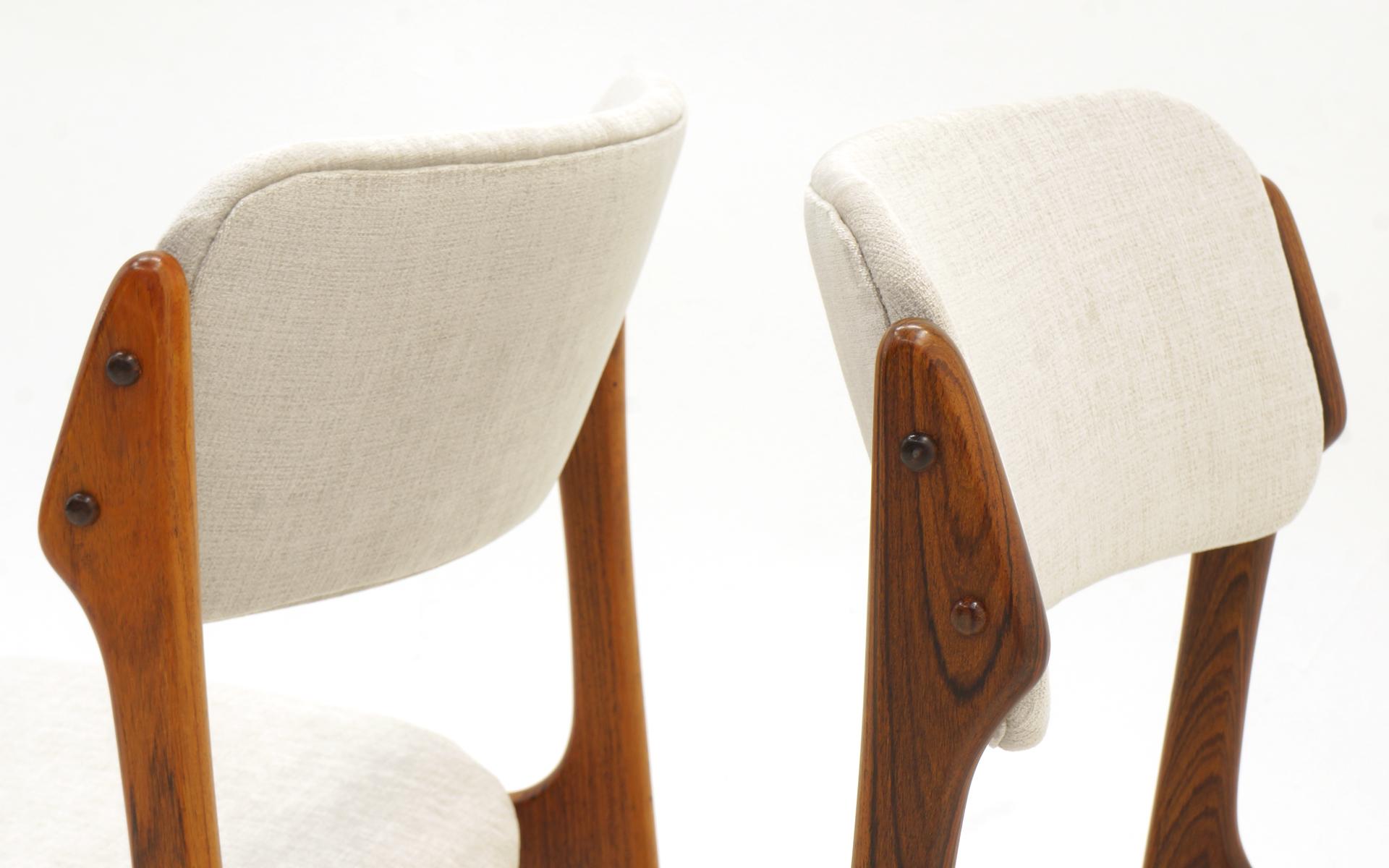 Set of Eight Dining Chairs, Rosewood by Danish Modern Designer Erik Buch 1
