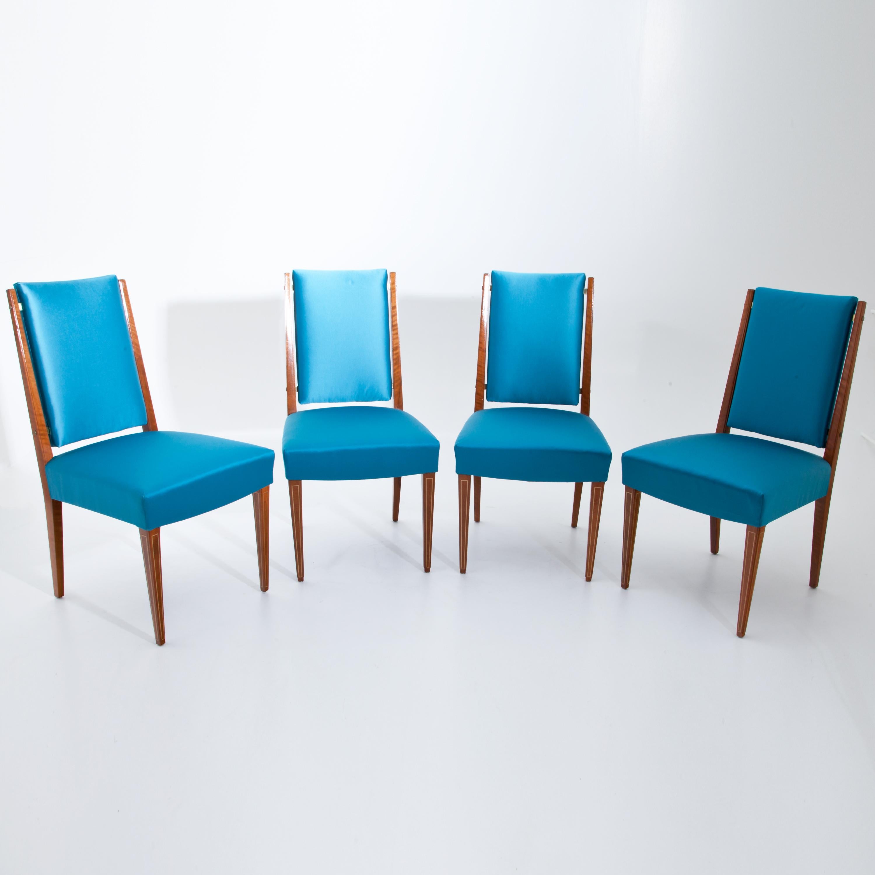 Set of Eight Dining Room Chairs, France, Mid-20th Century 3