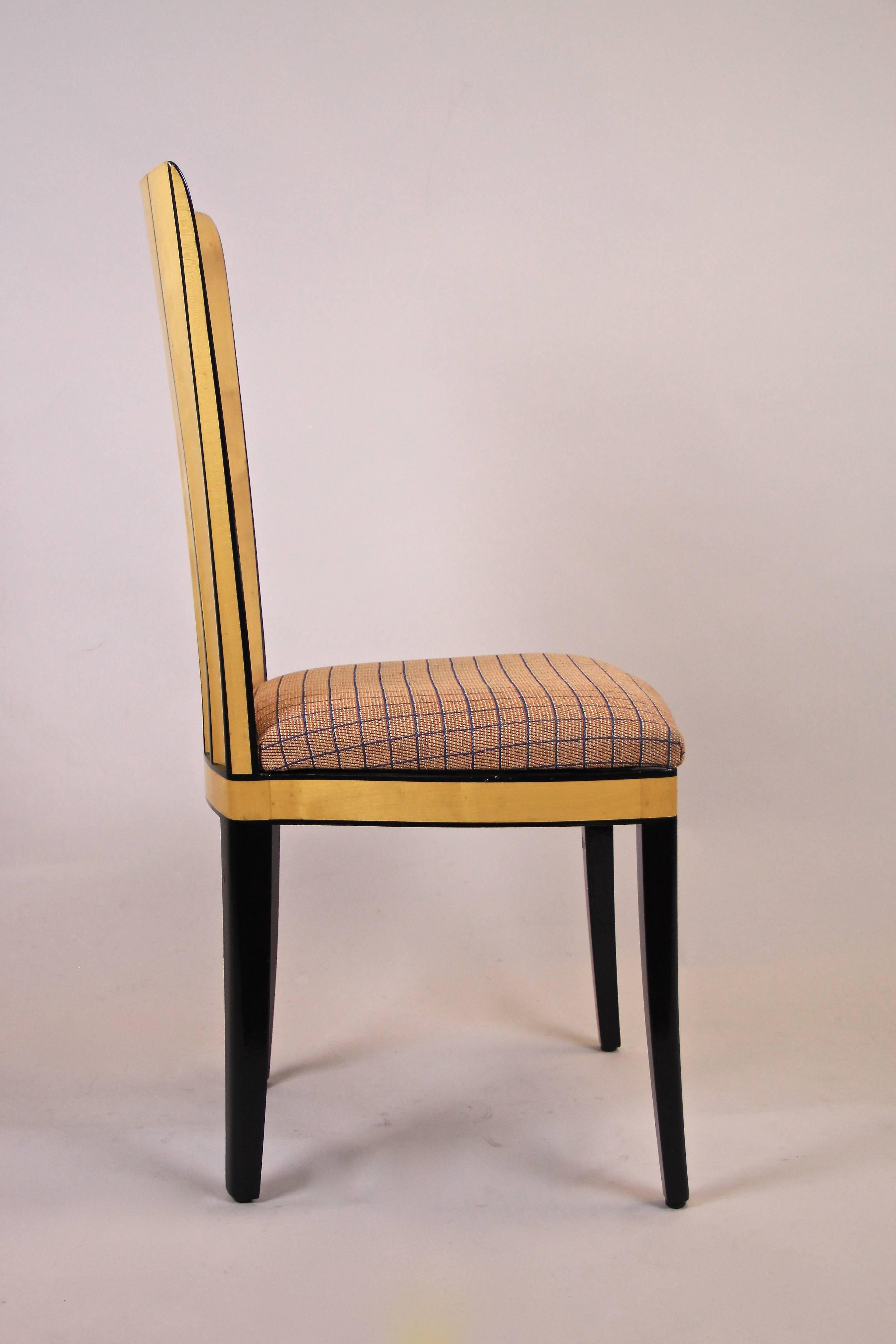 Set of Six Dining Room Chairs Saarinen House by Adelta, Finland, circa 1983 4