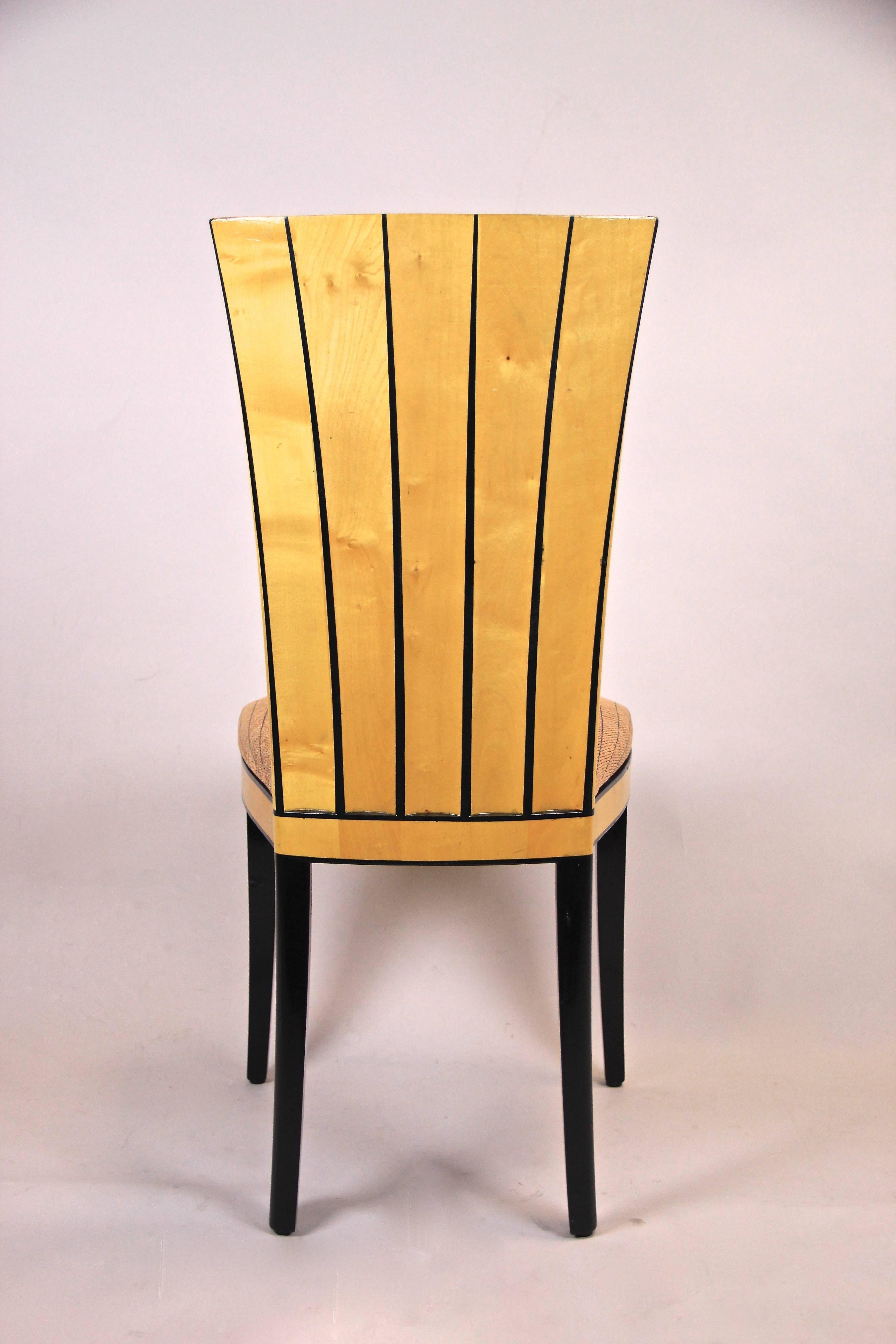 20th Century Set of Six Dining Room Chairs Saarinen House by Adelta, Finland, circa 1983
