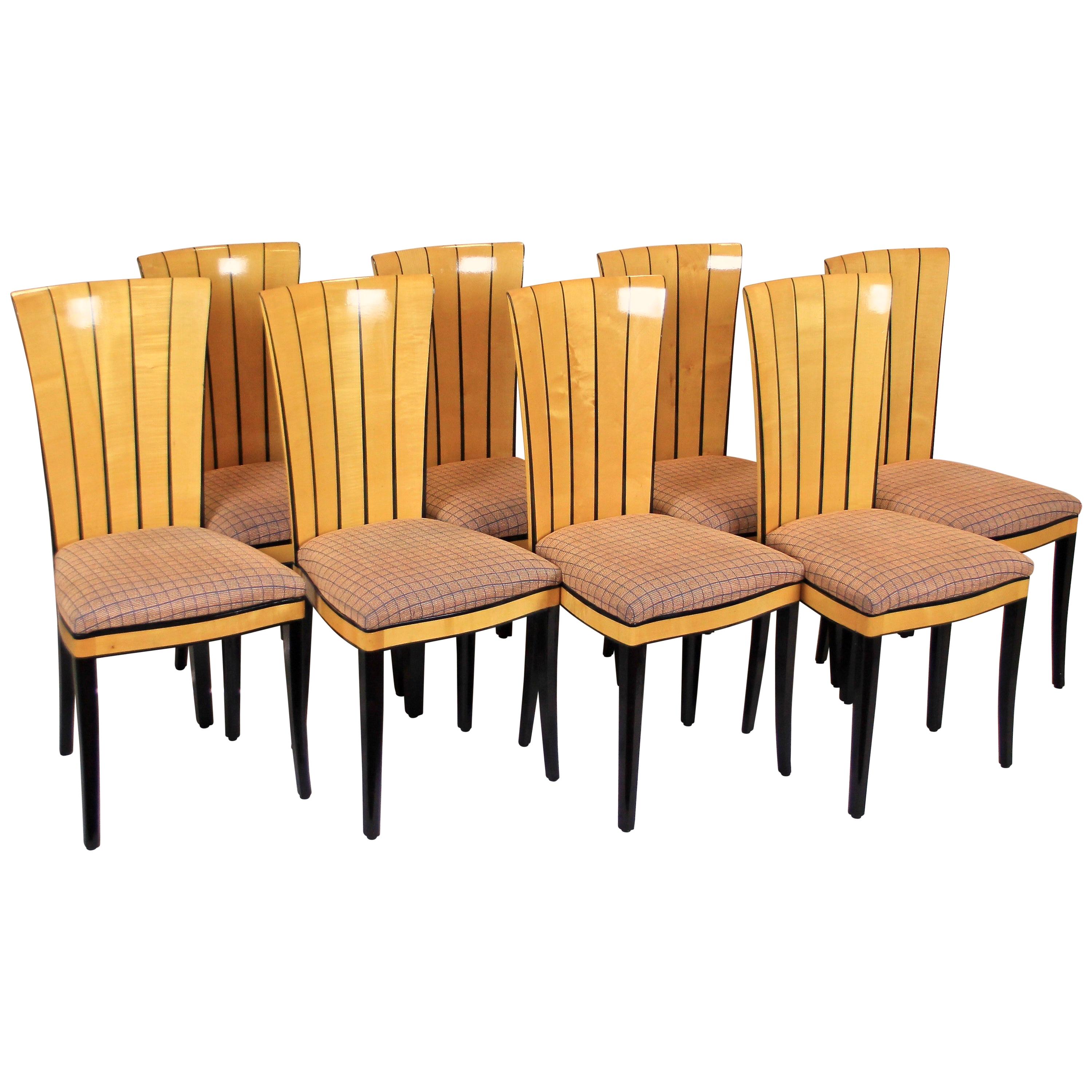 Set of Six Dining Room Chairs Saarinen House by Adelta, Finland, circa 1983