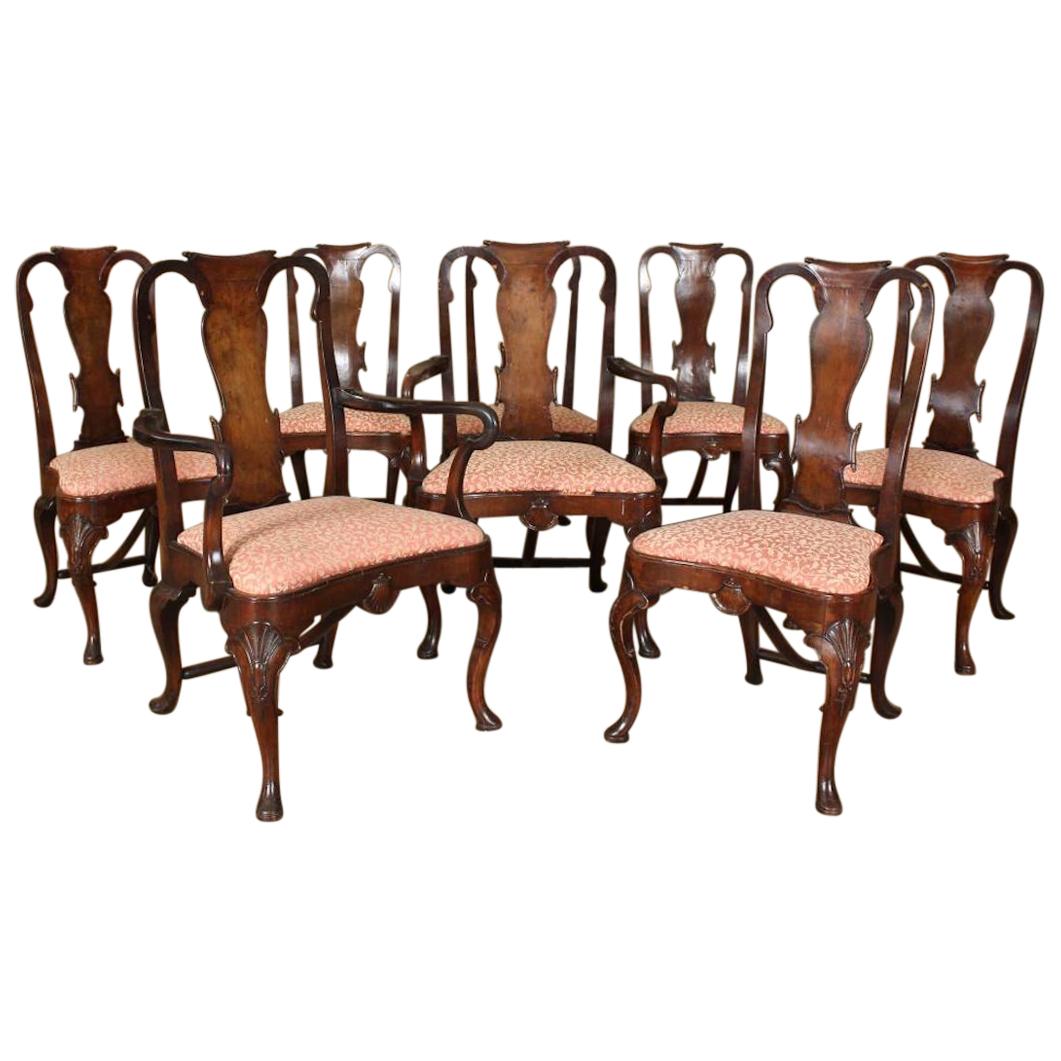 Dining Chairs Set Of 8 Superb Set of Eight George II Dining Chairs For Sale at 1stDibs